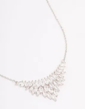 Silver Cubic Zirconia Short Necklace