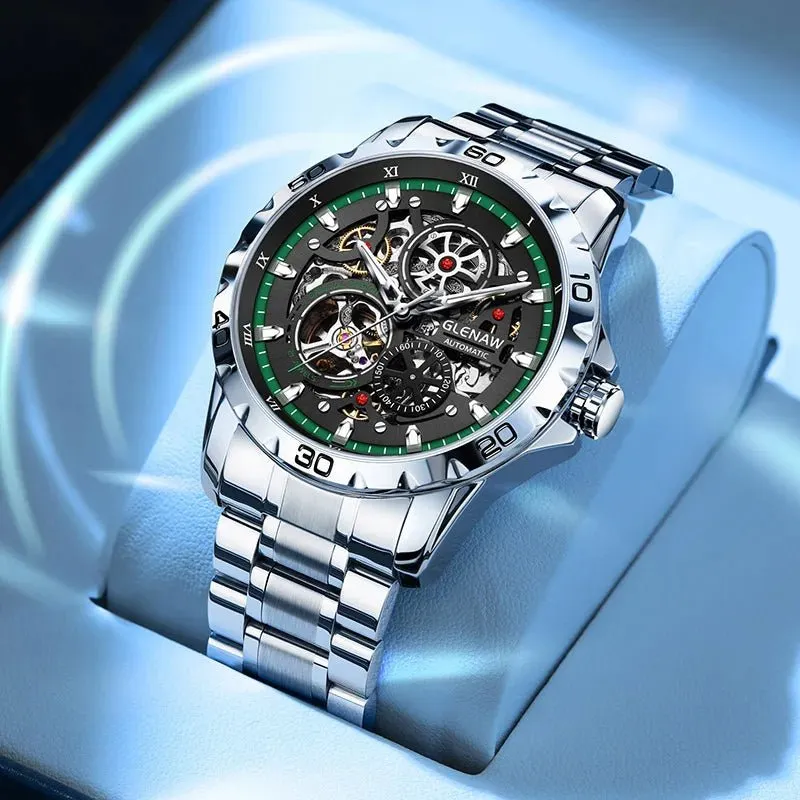 Skeleton Mens Watch Luxury Automatic Mechanical Watches