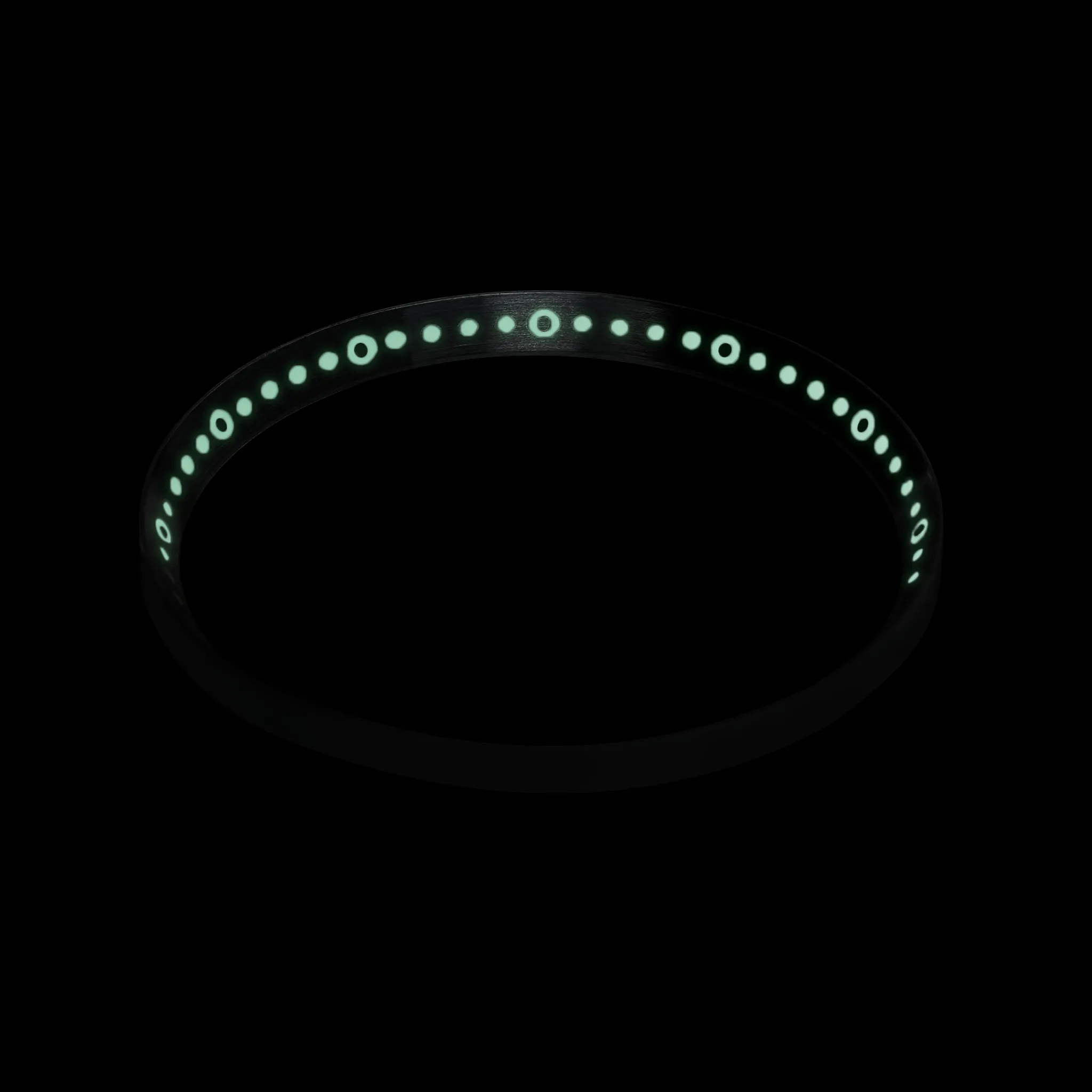 SKX007/SRPD Lumed Chapter Ring: Circle Style Brushed Finish