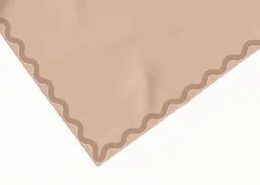 Sophie Peach Puff Silk Scarf - 89x89cm