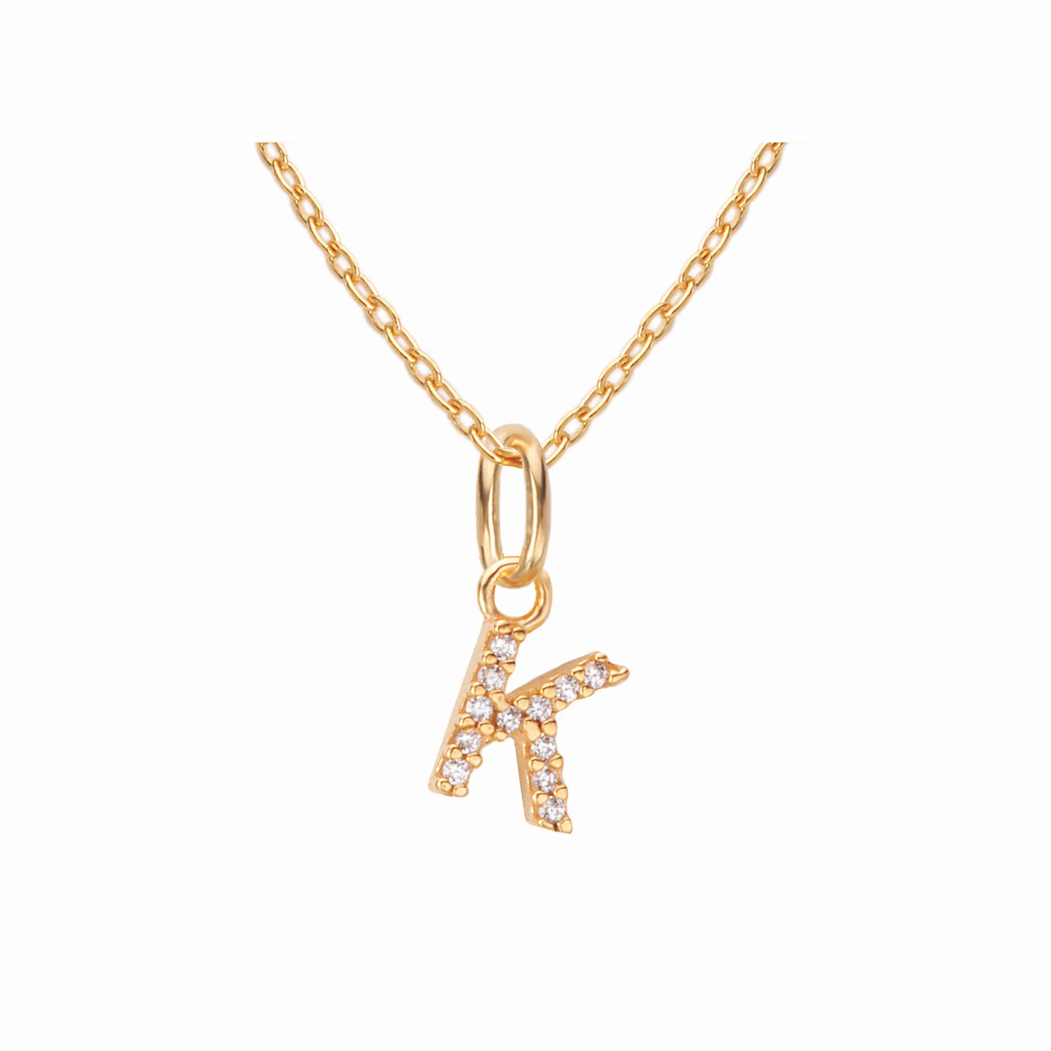Sparkling Letter Necklace
