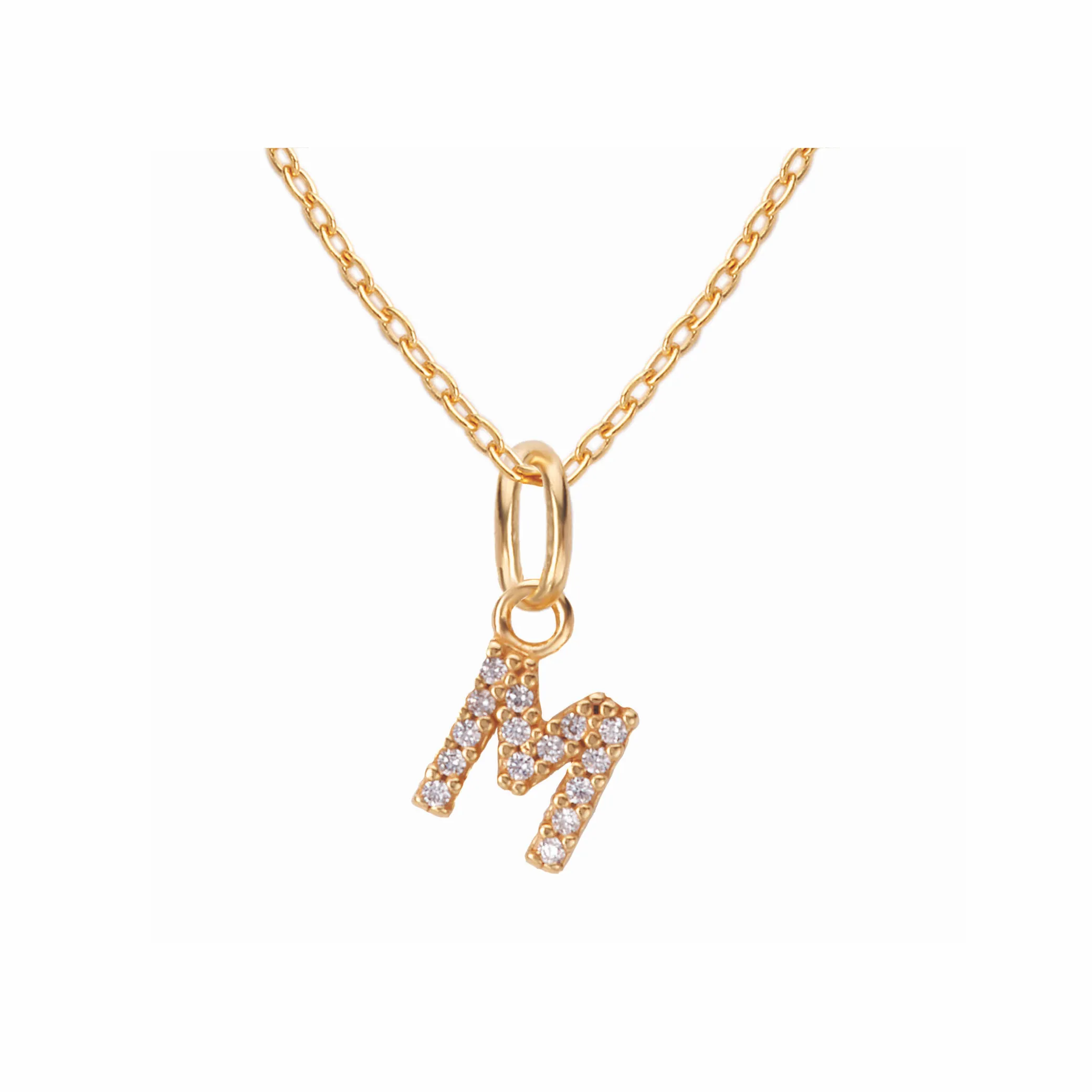 Sparkling Letter Necklace