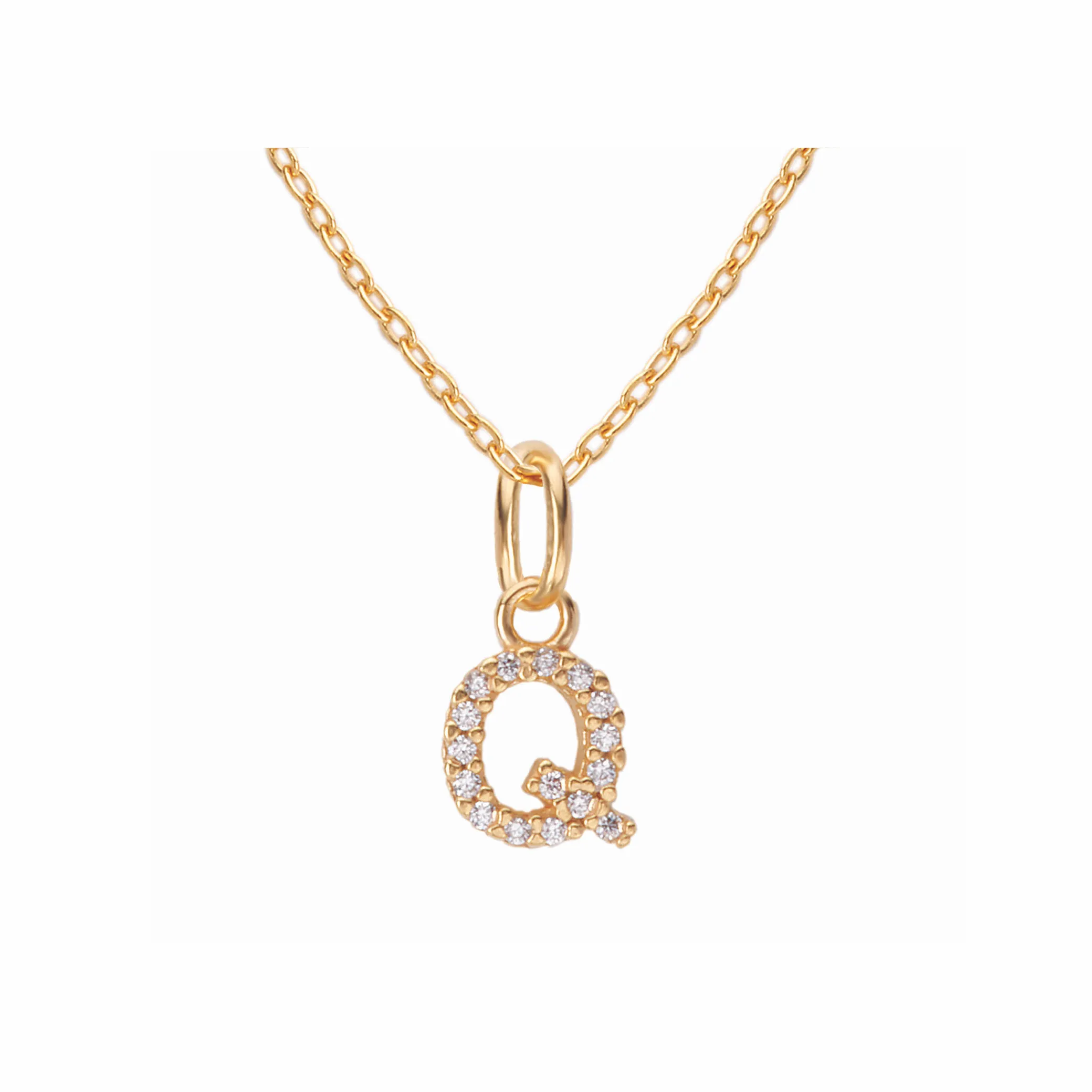 Sparkling Letter Necklace