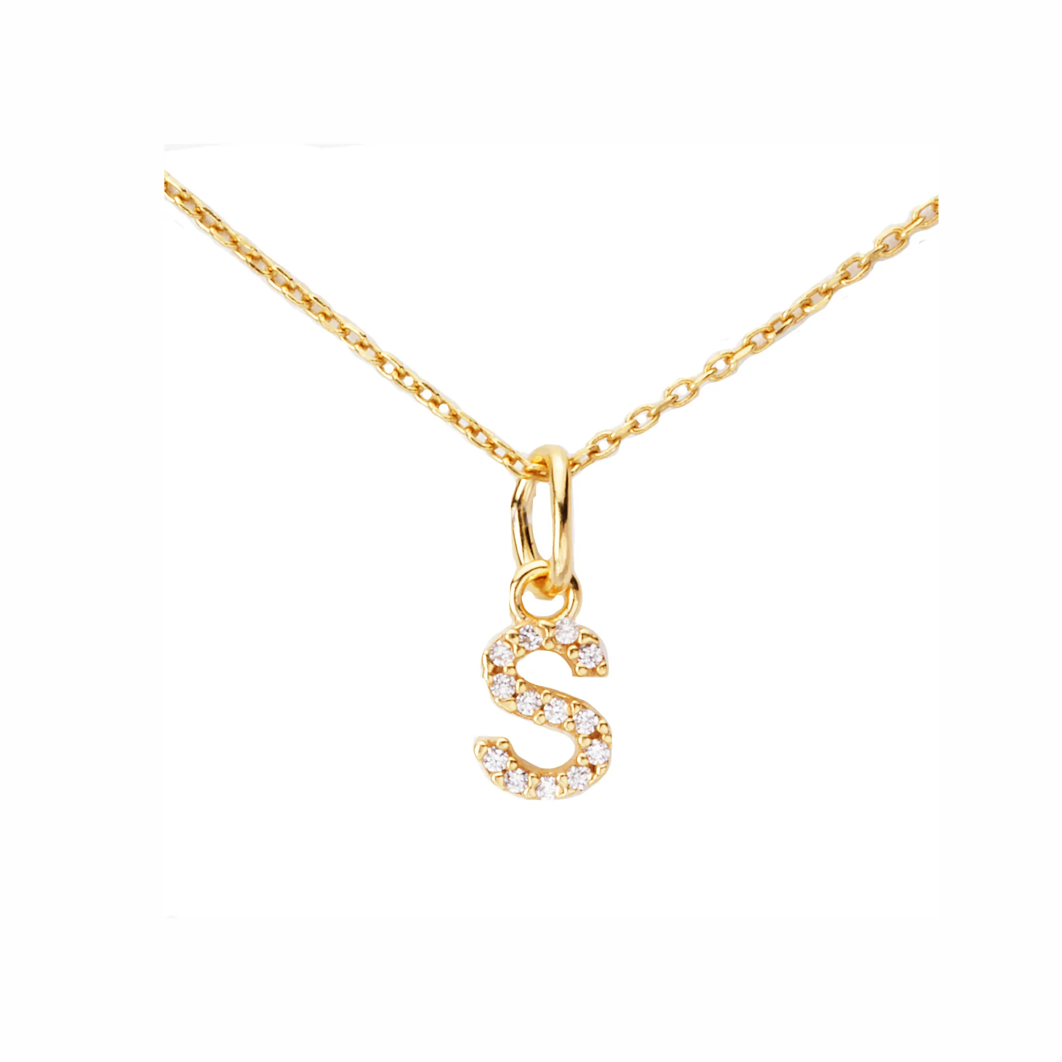 Sparkling Letter Necklace