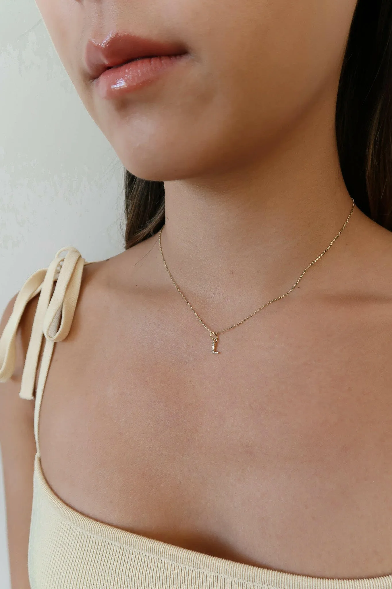 Sparkling Letter Necklace