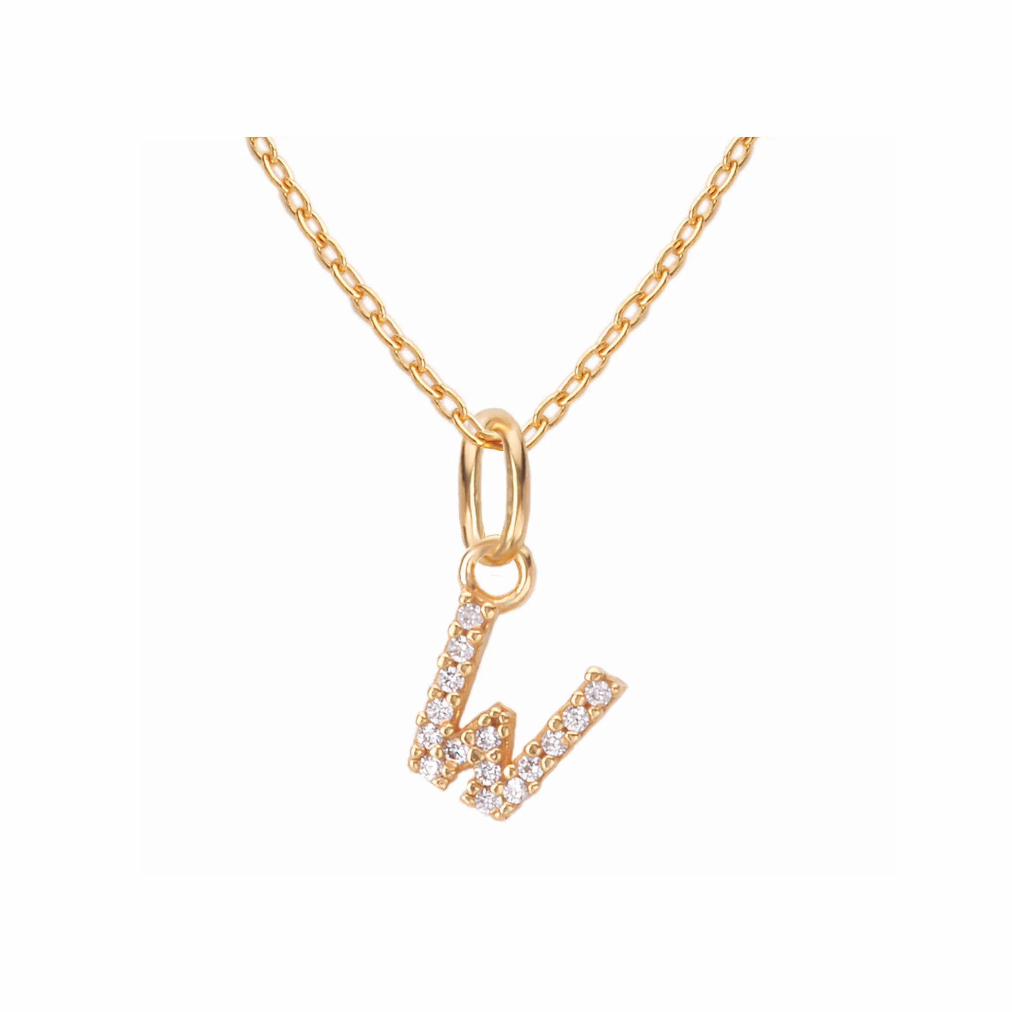 Sparkling Letter Necklace