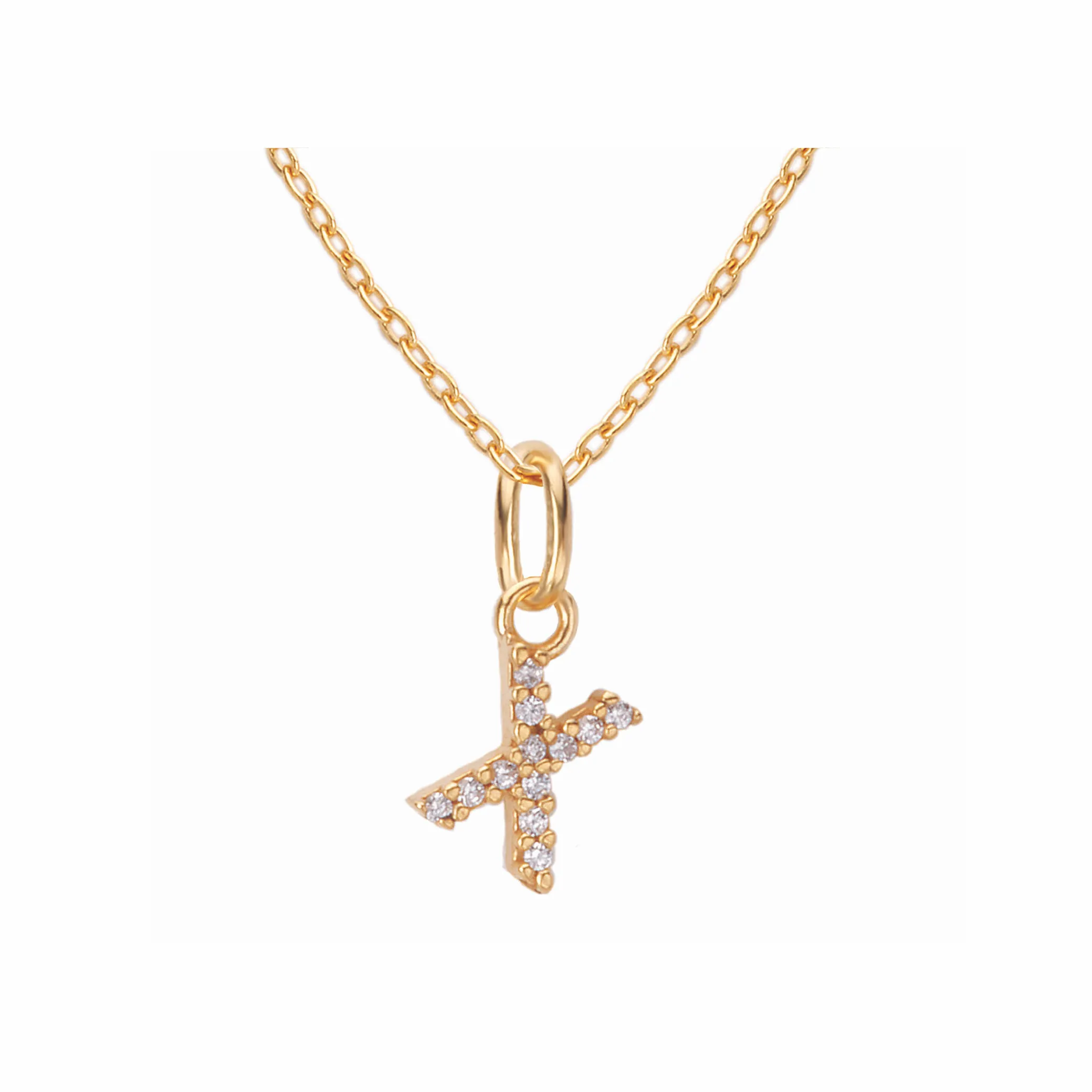 Sparkling Letter Necklace