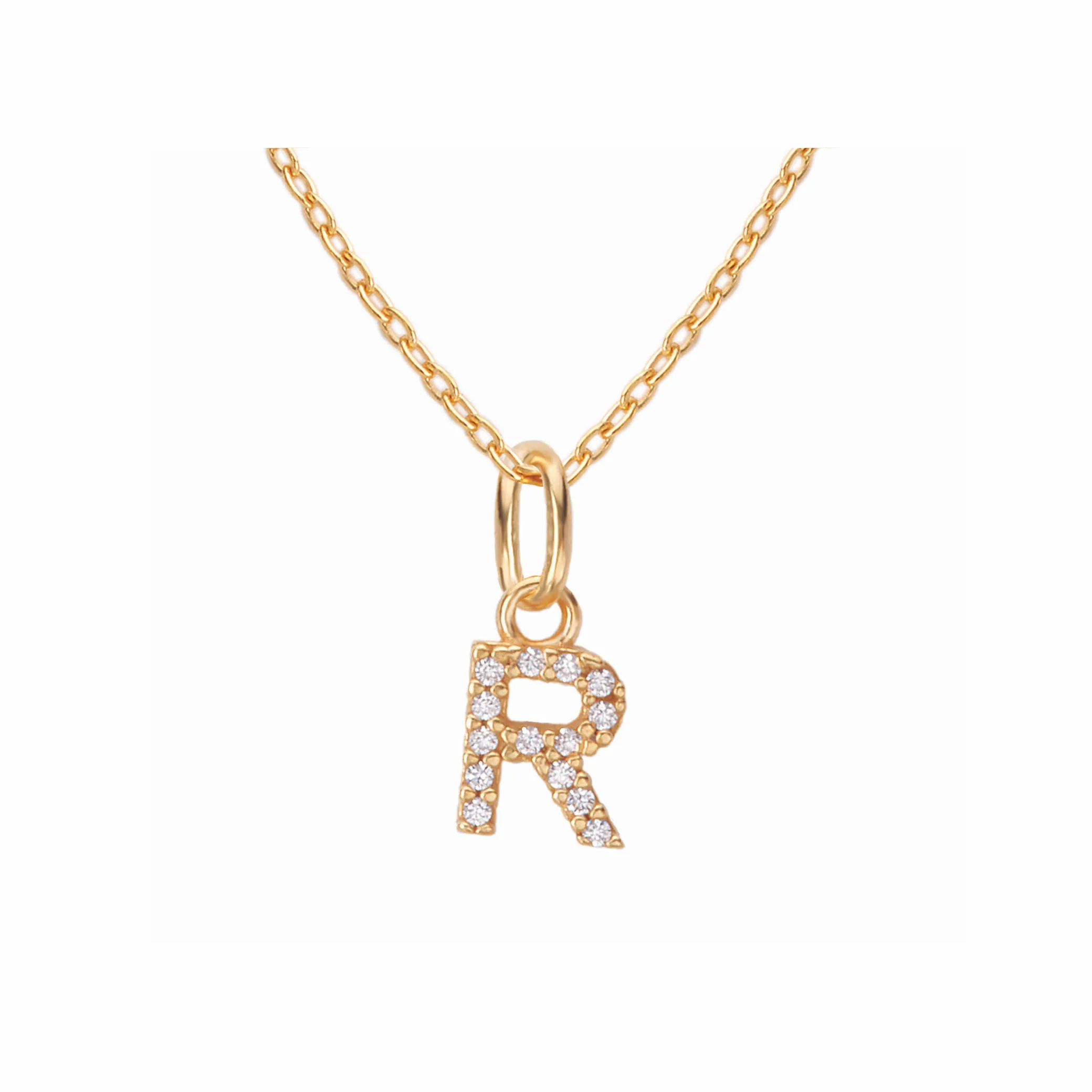 Sparkling Letter Necklace