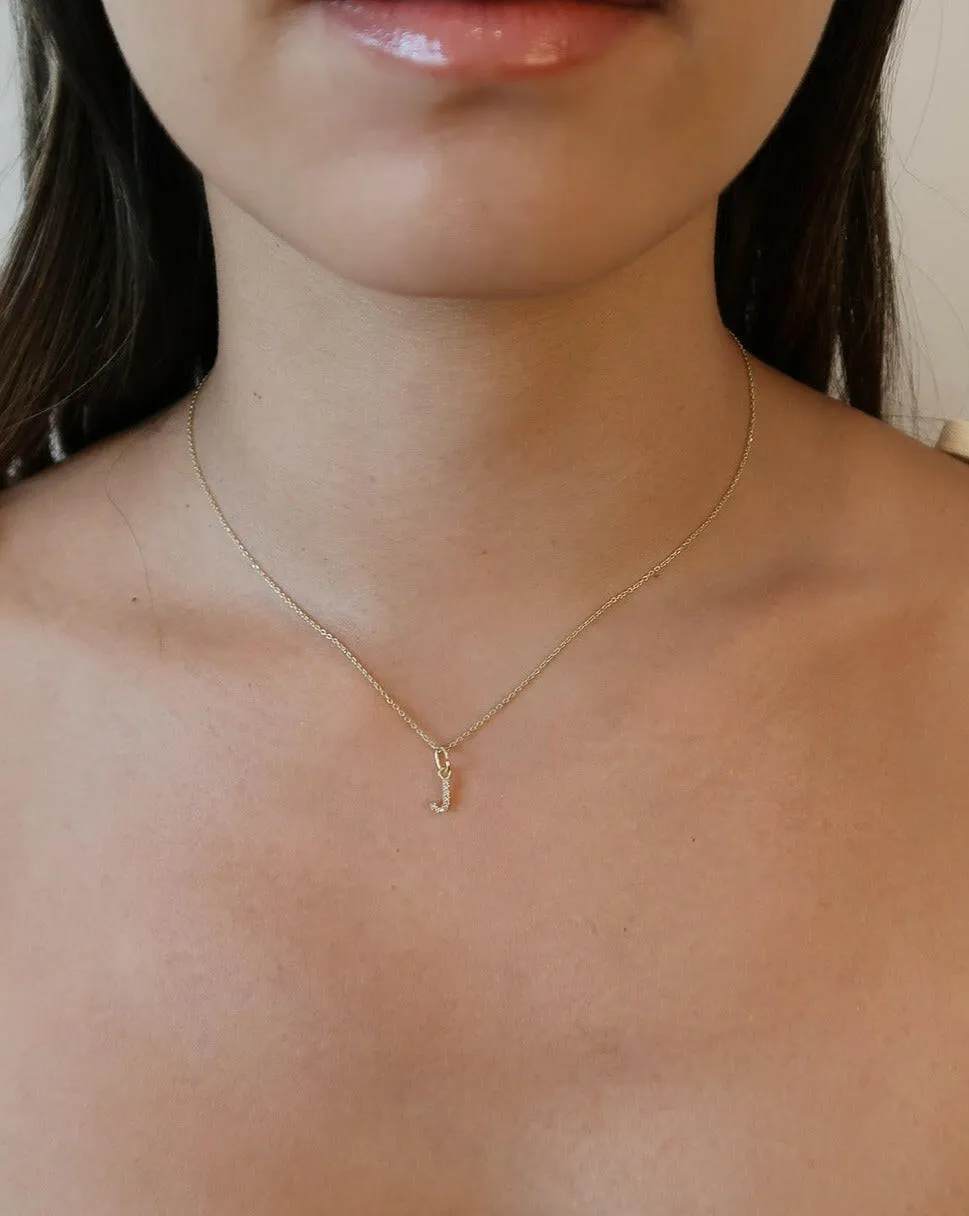 Sparkling Letter Necklace