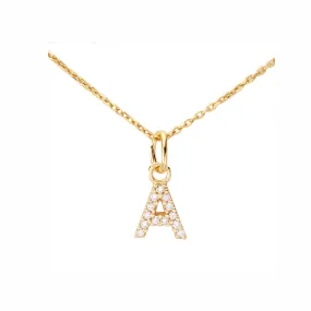 Sparkling Letter Necklace