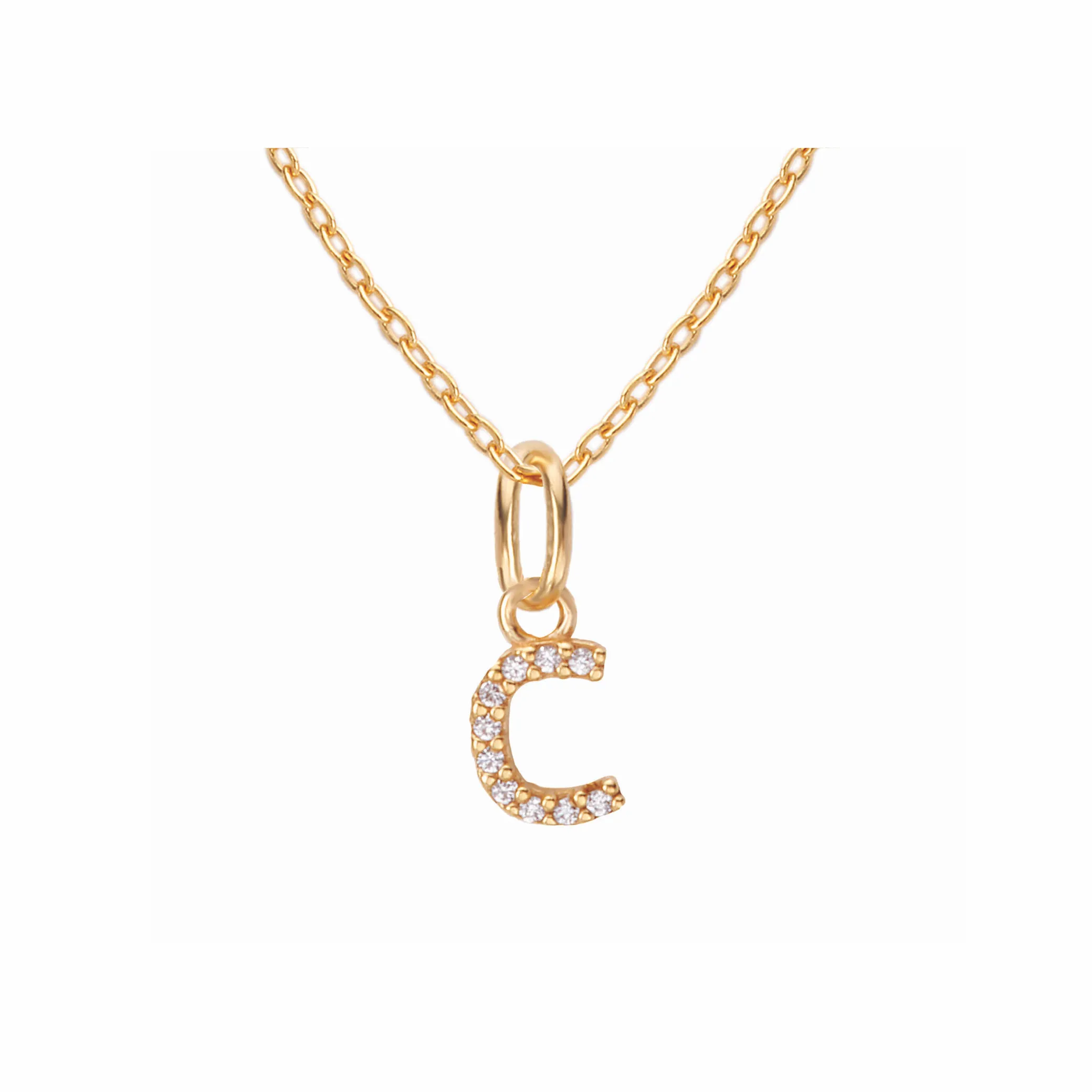Sparkling Letter Necklace