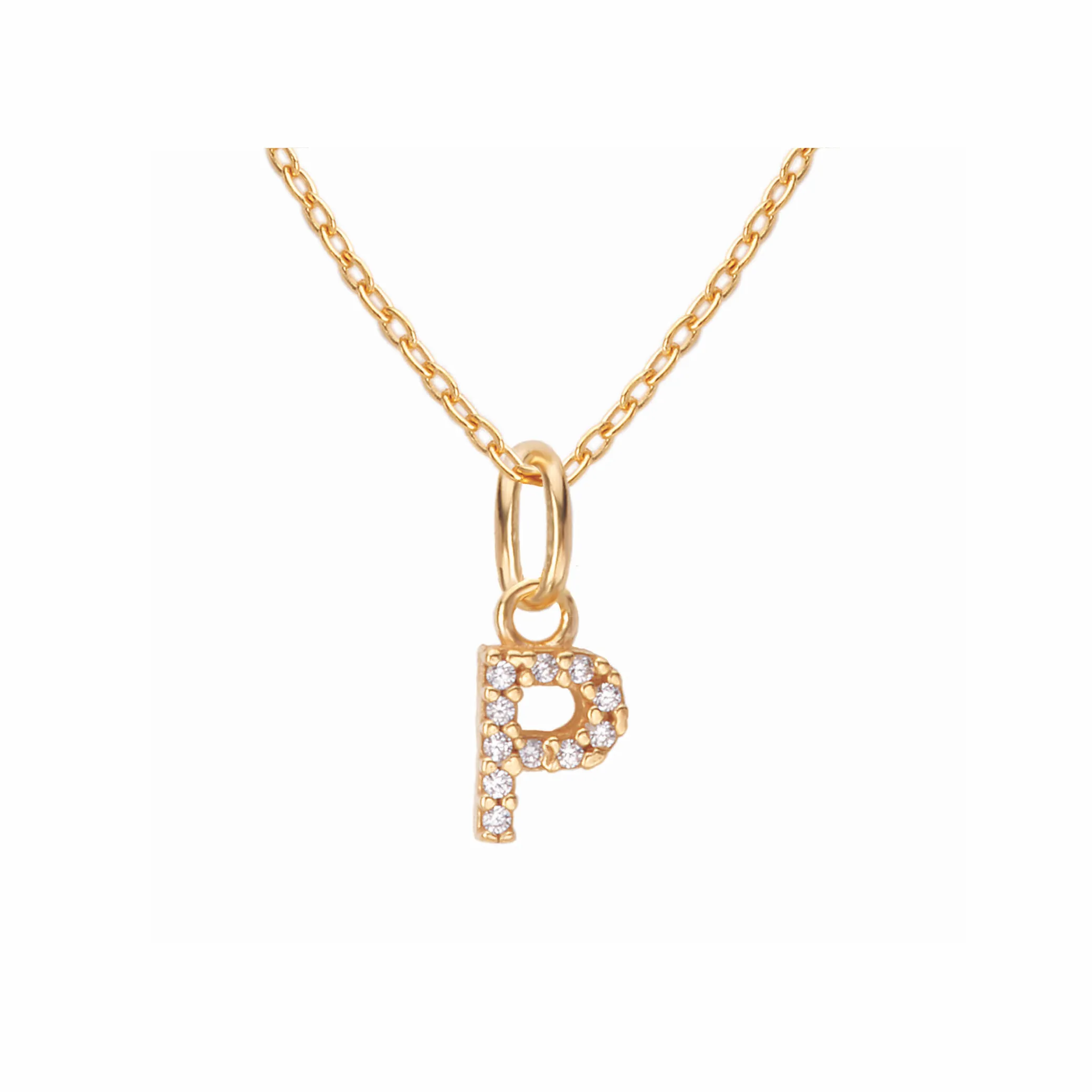 Sparkling Letter Necklace