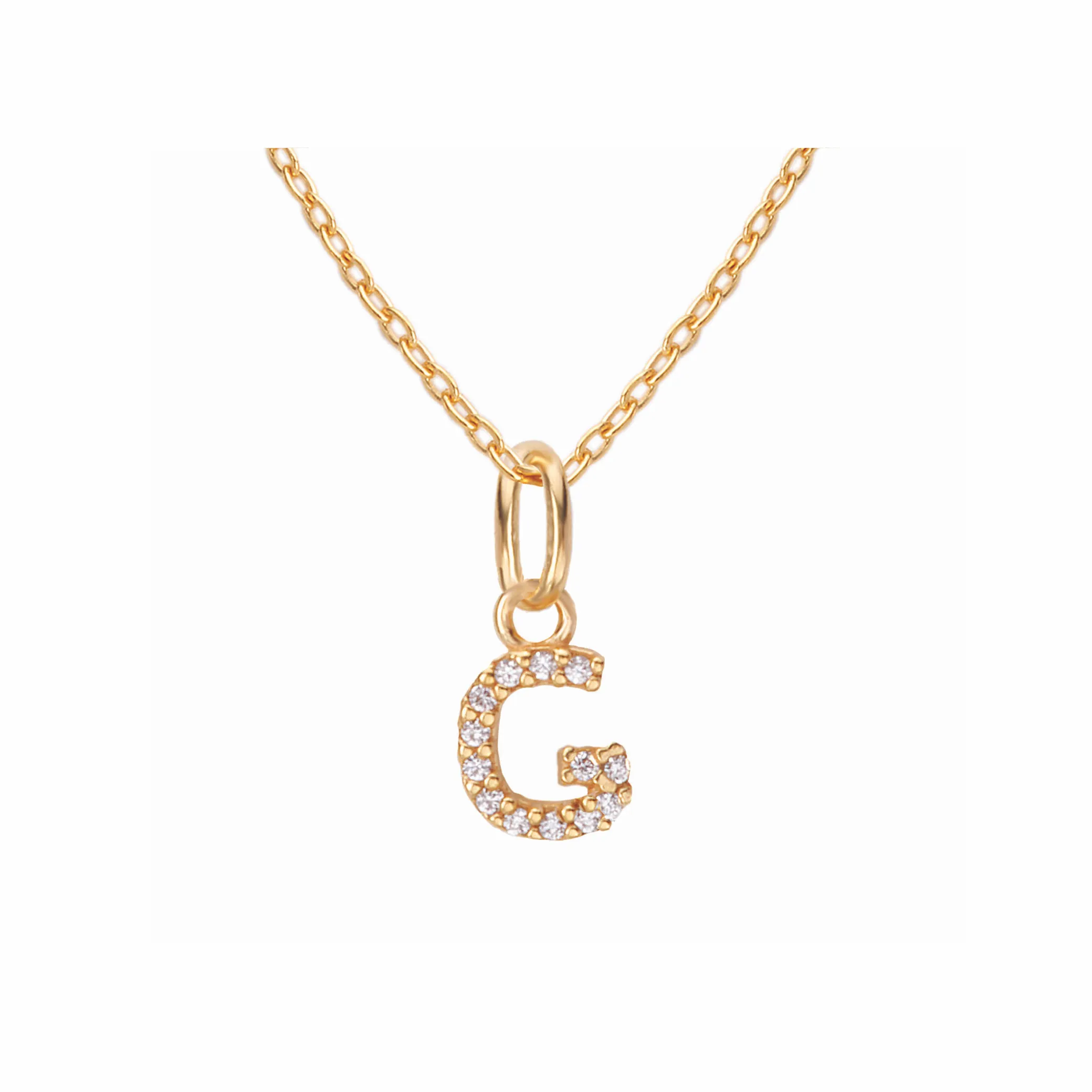 Sparkling Letter Necklace