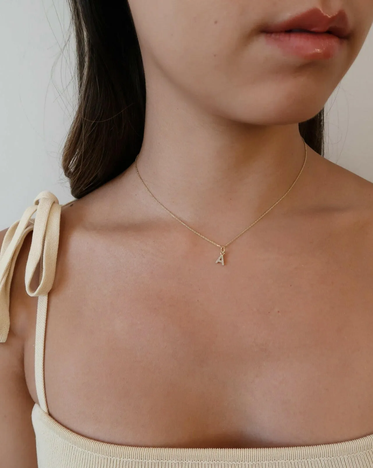 Sparkling Letter Necklace