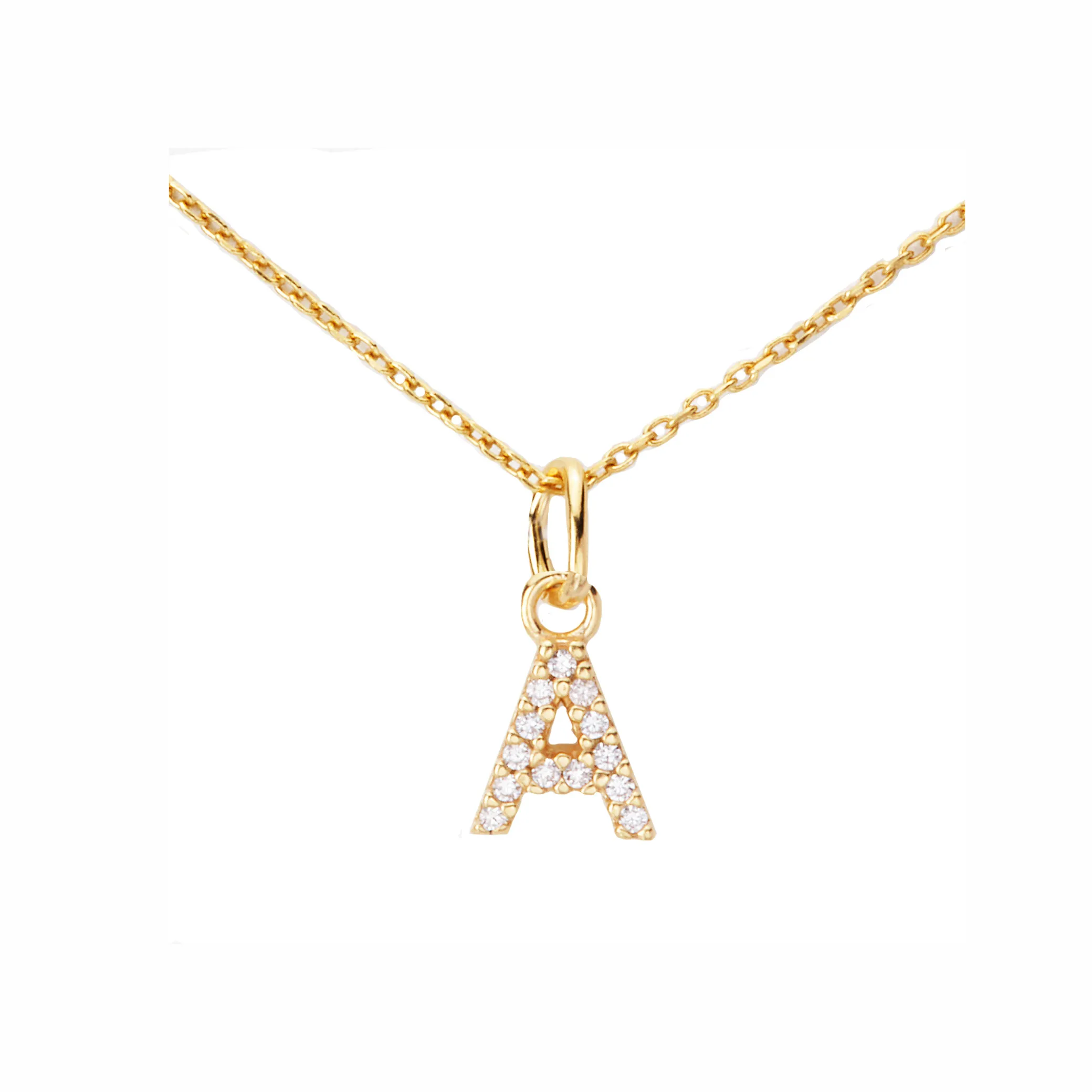 Sparkling Letter Necklace