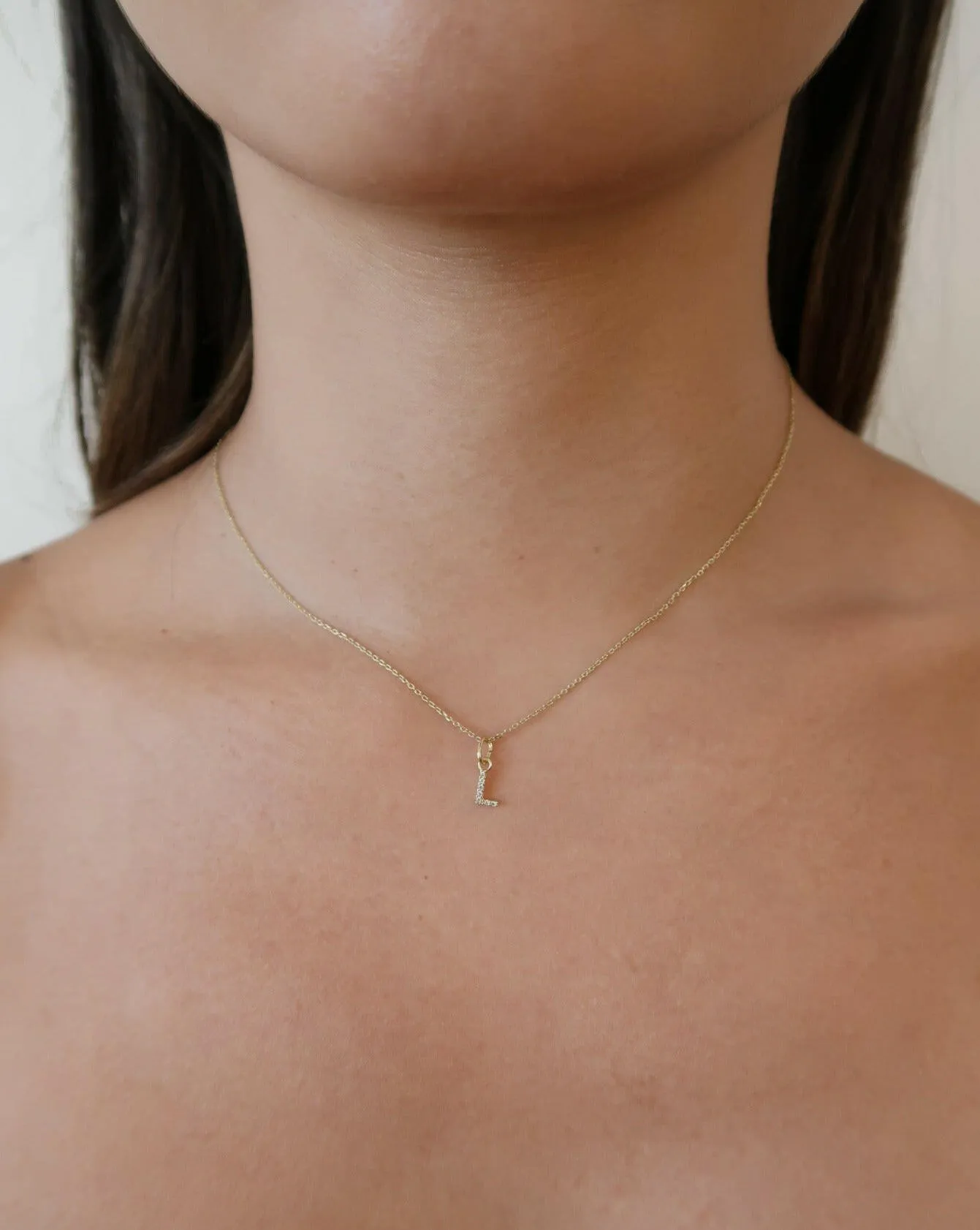 Sparkling Letter Necklace