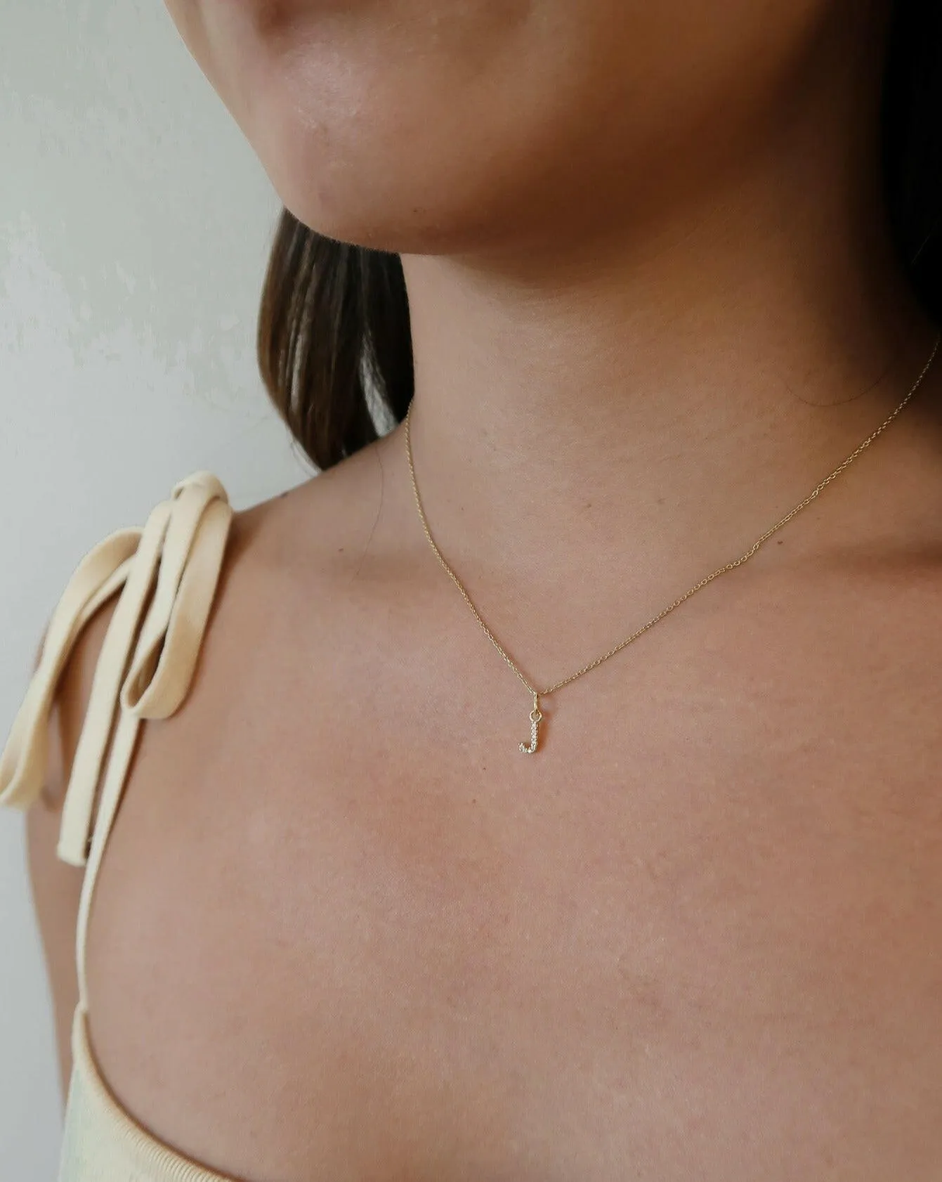 Sparkling Letter Necklace