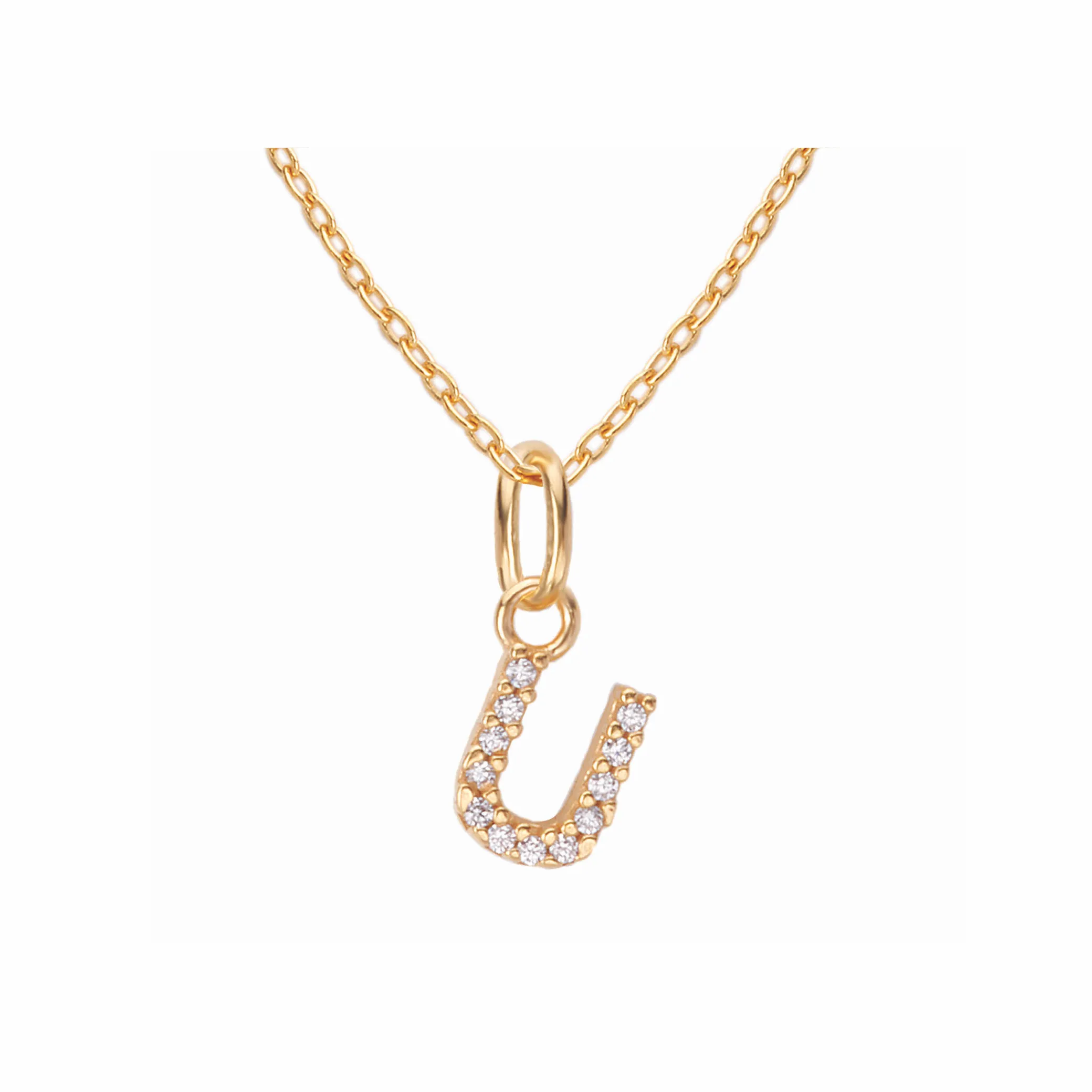 Sparkling Letter Necklace