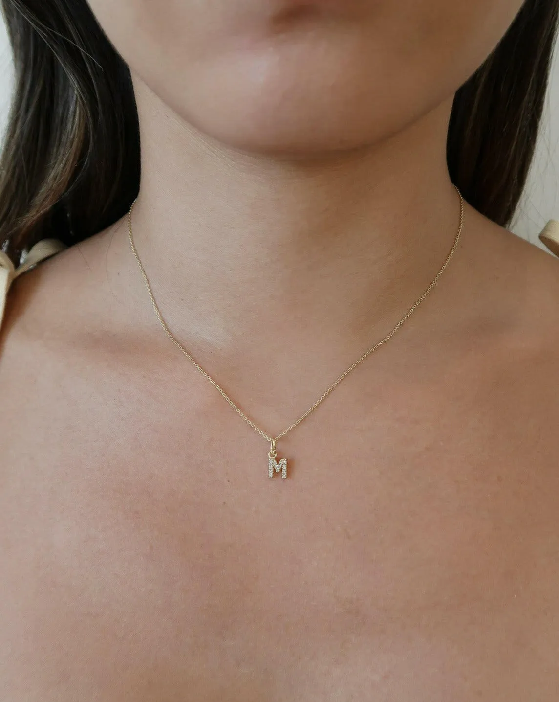 Sparkling Letter Necklace