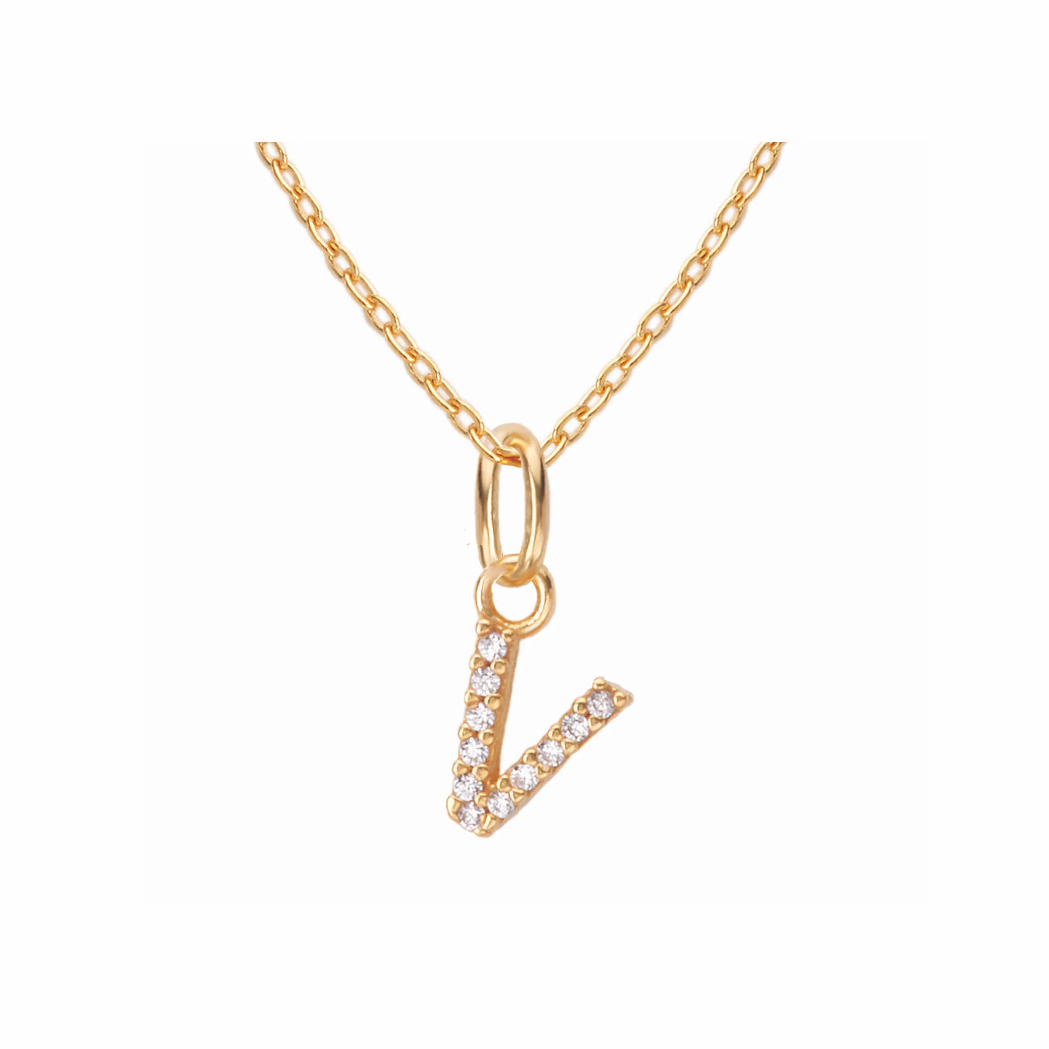 Sparkling Letter Necklace