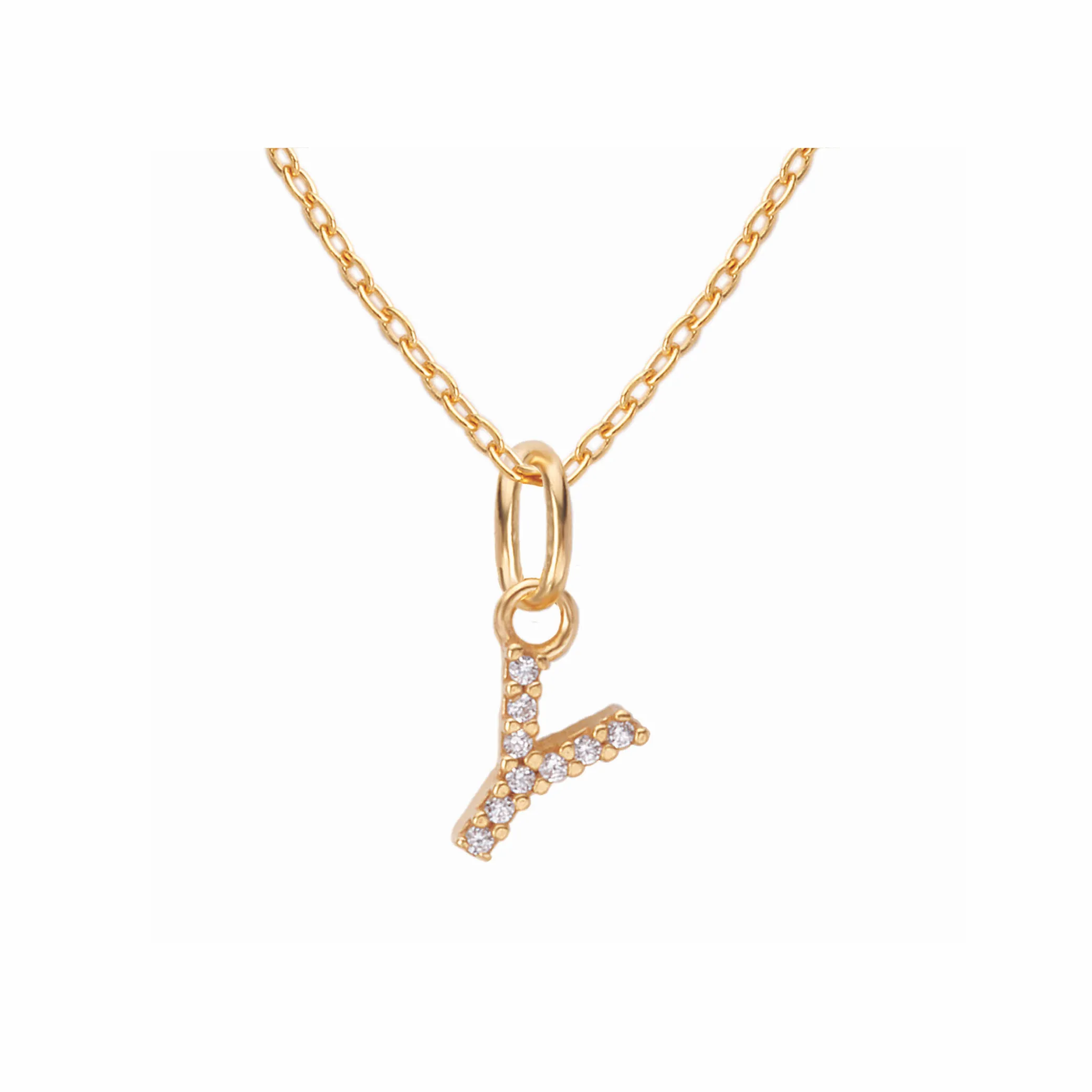 Sparkling Letter Necklace
