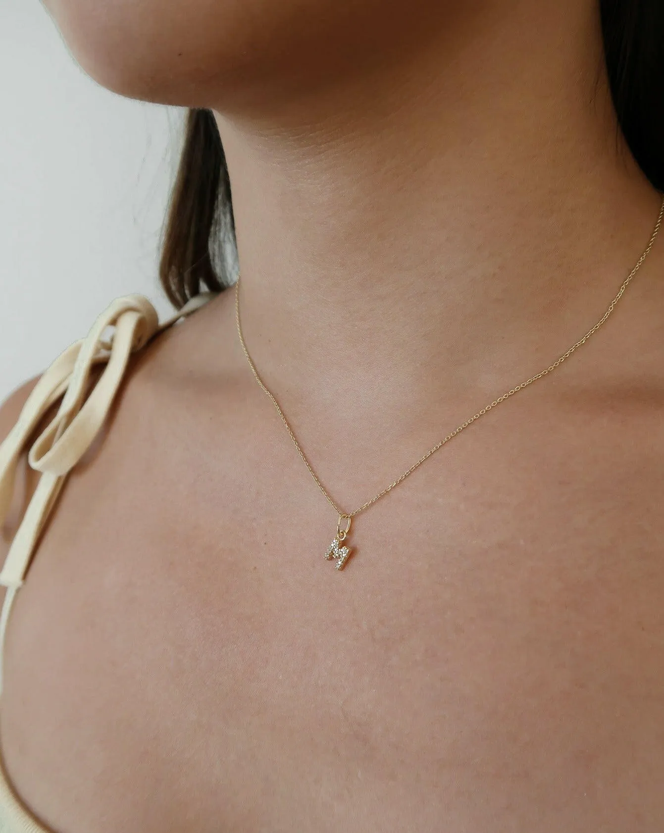 Sparkling Letter Necklace