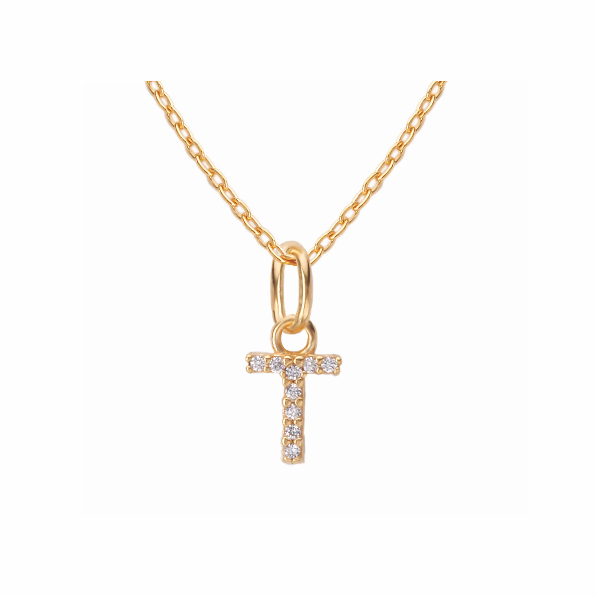 Sparkling Letter Necklace