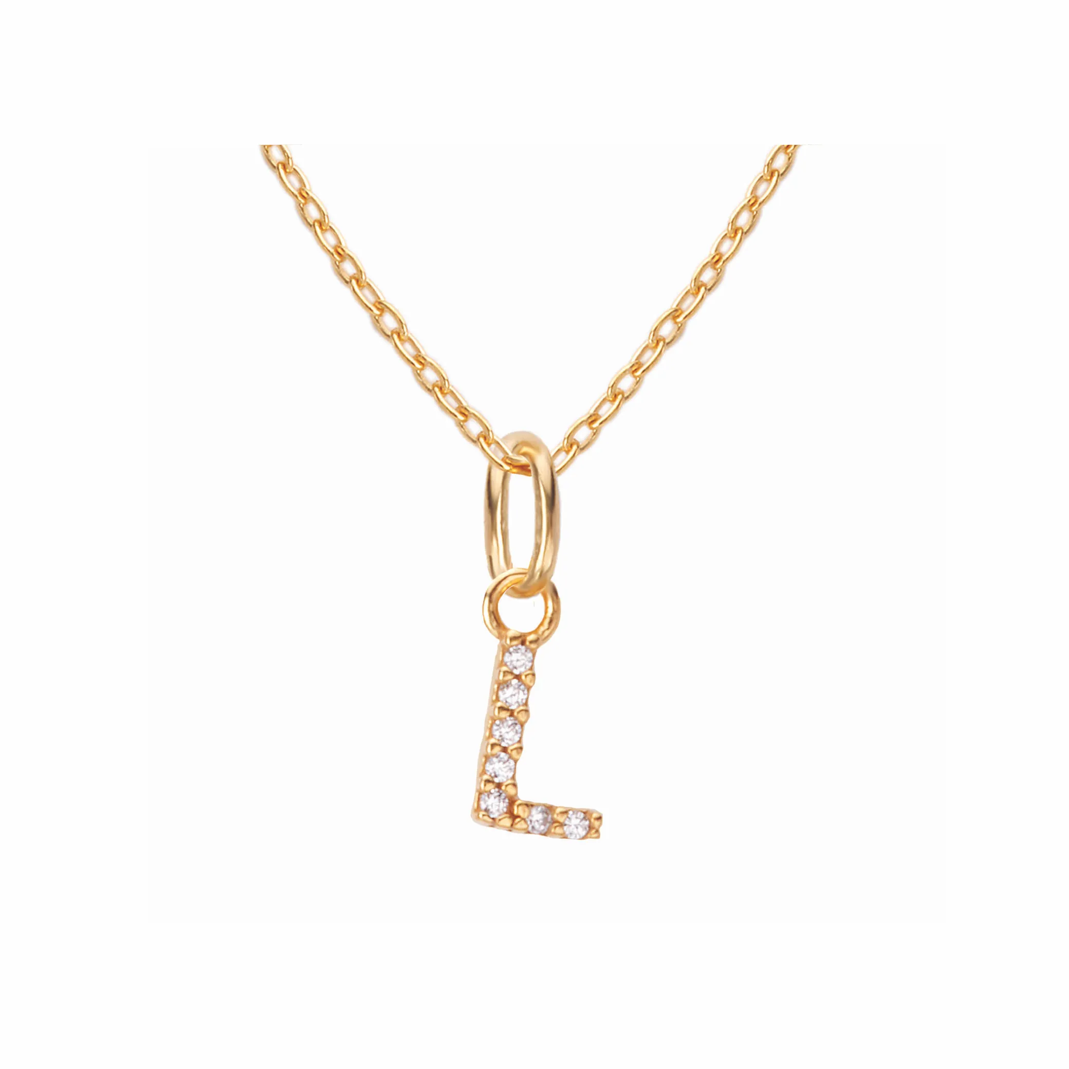 Sparkling Letter Necklace