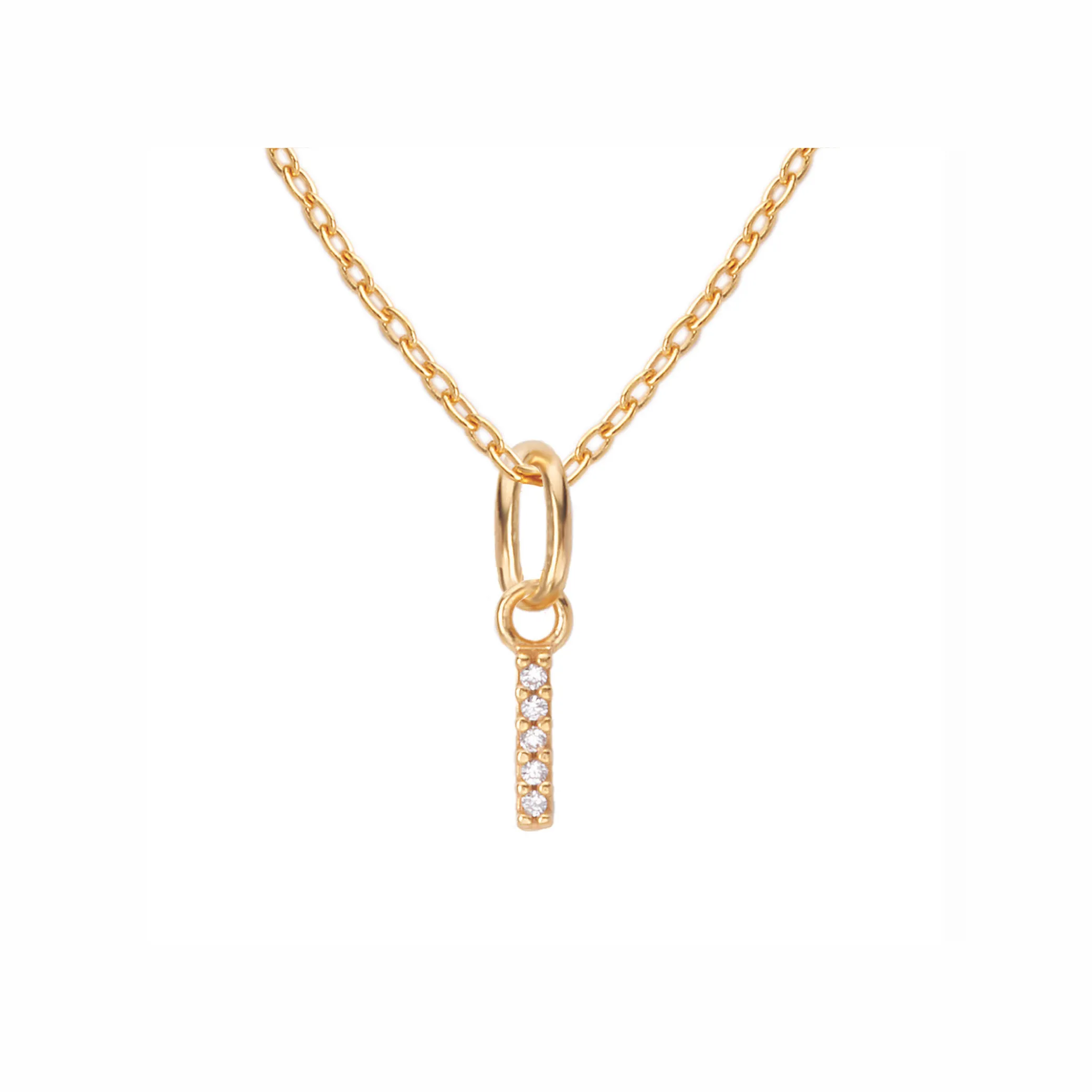 Sparkling Letter Necklace
