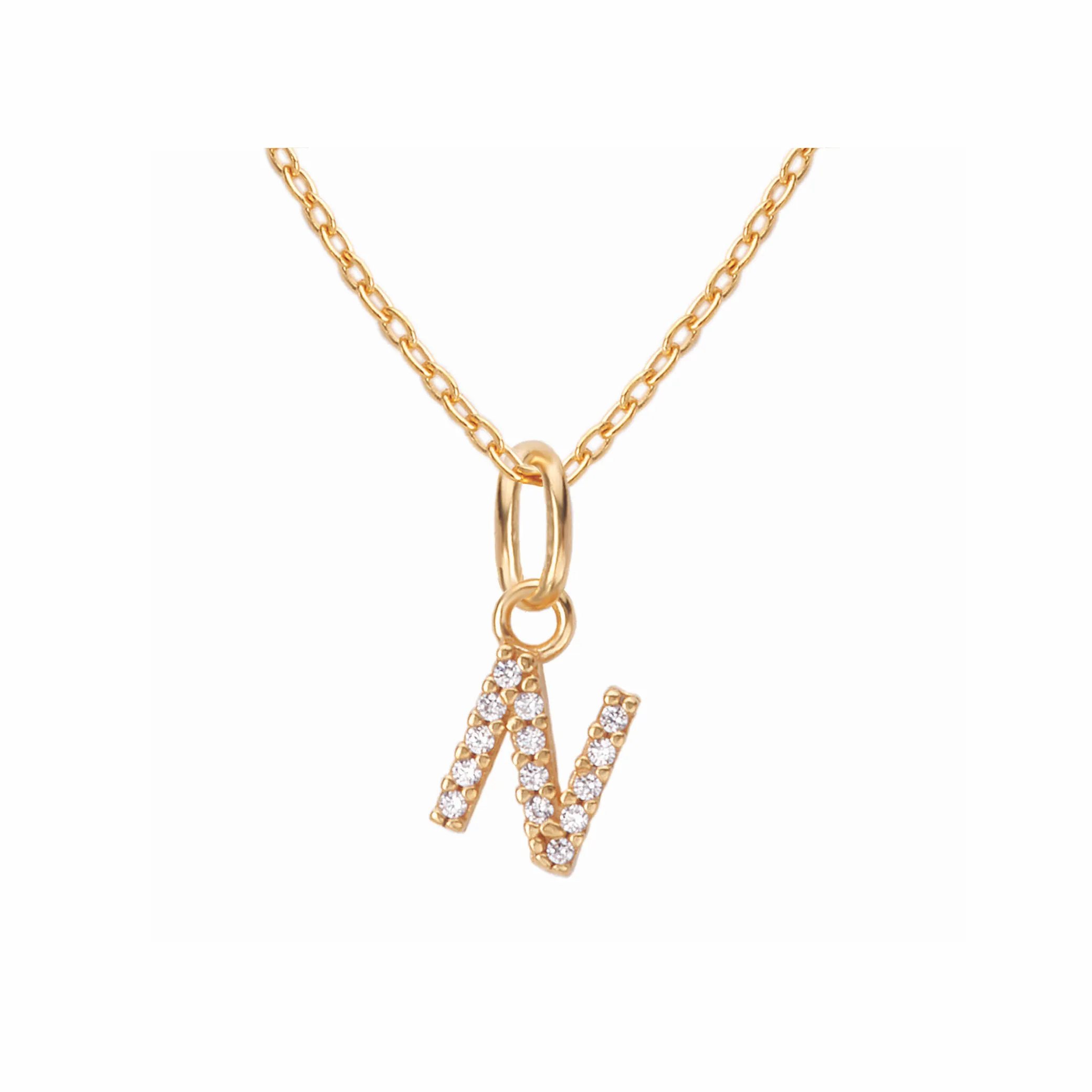 Sparkling Letter Necklace