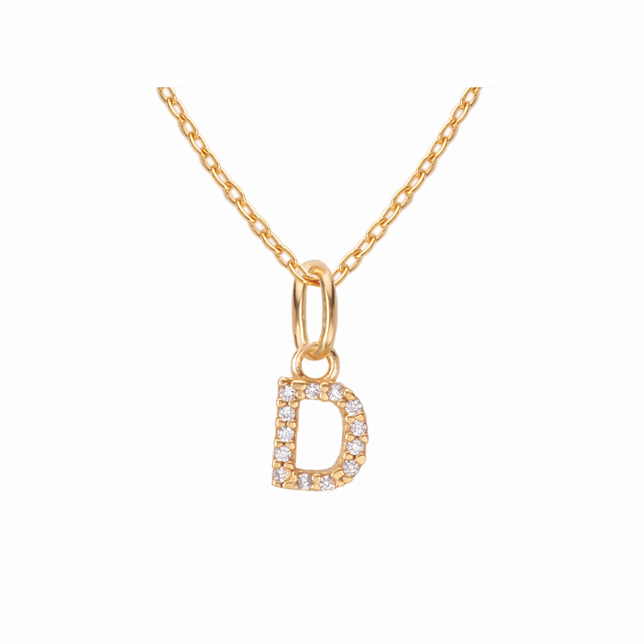 Sparkling Letter Necklace