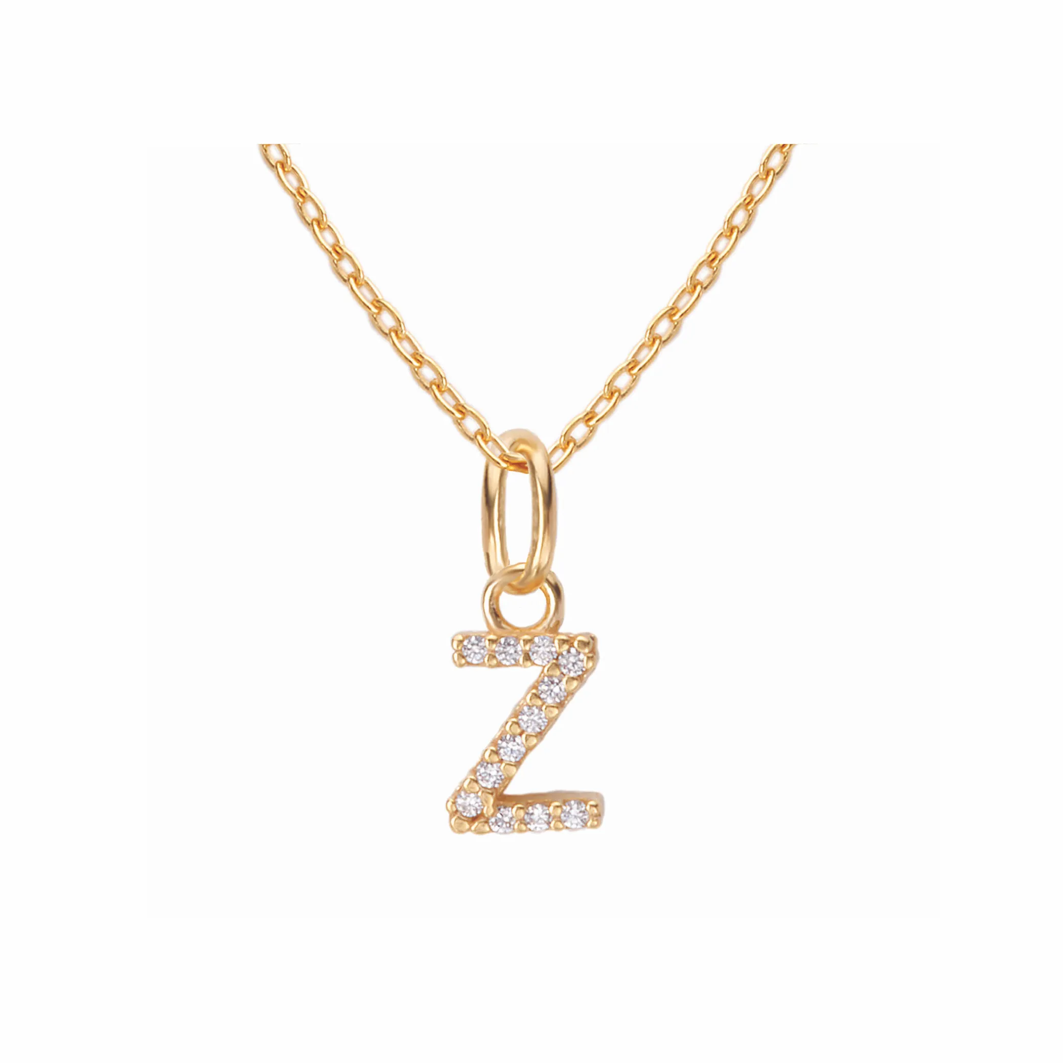 Sparkling Letter Necklace