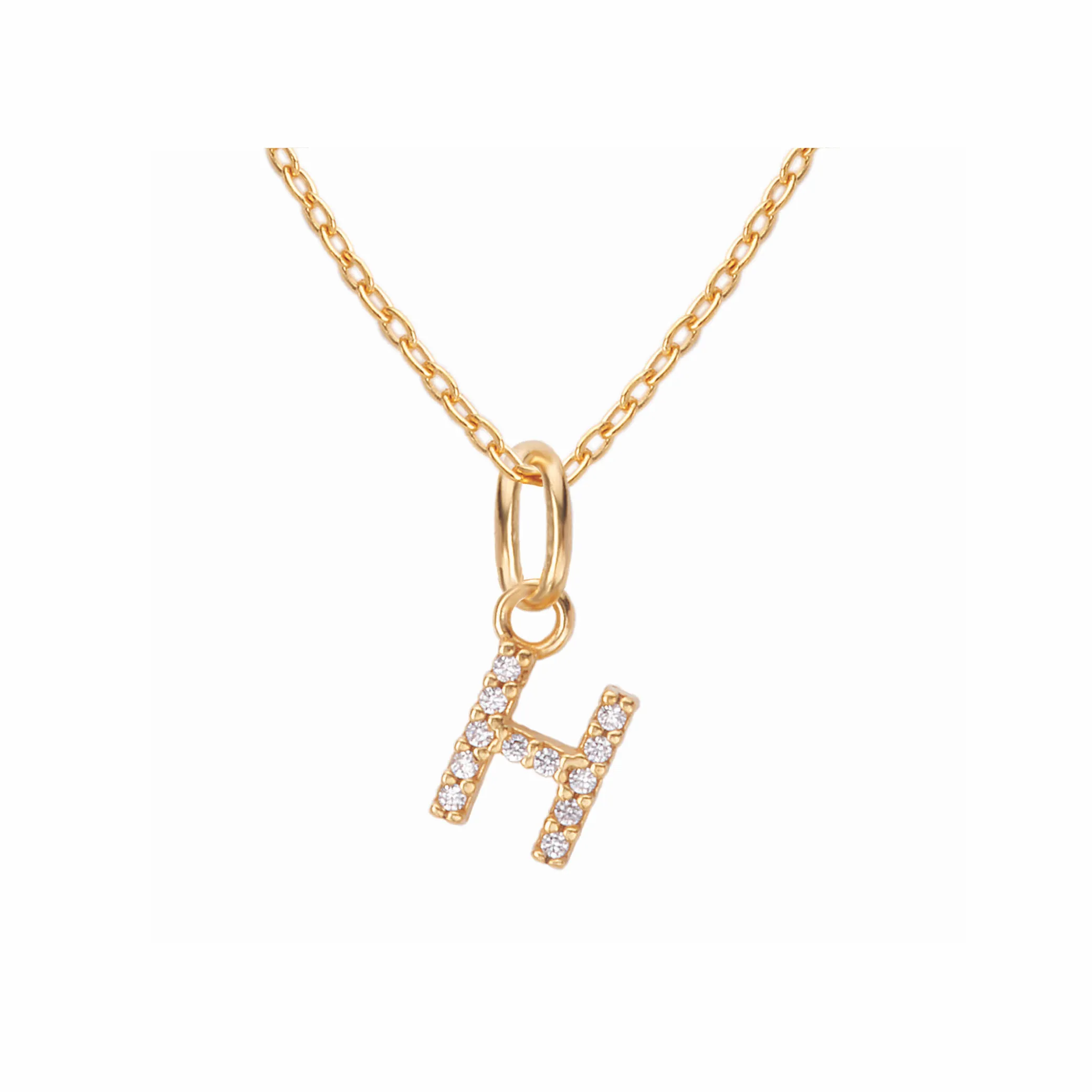 Sparkling Letter Necklace