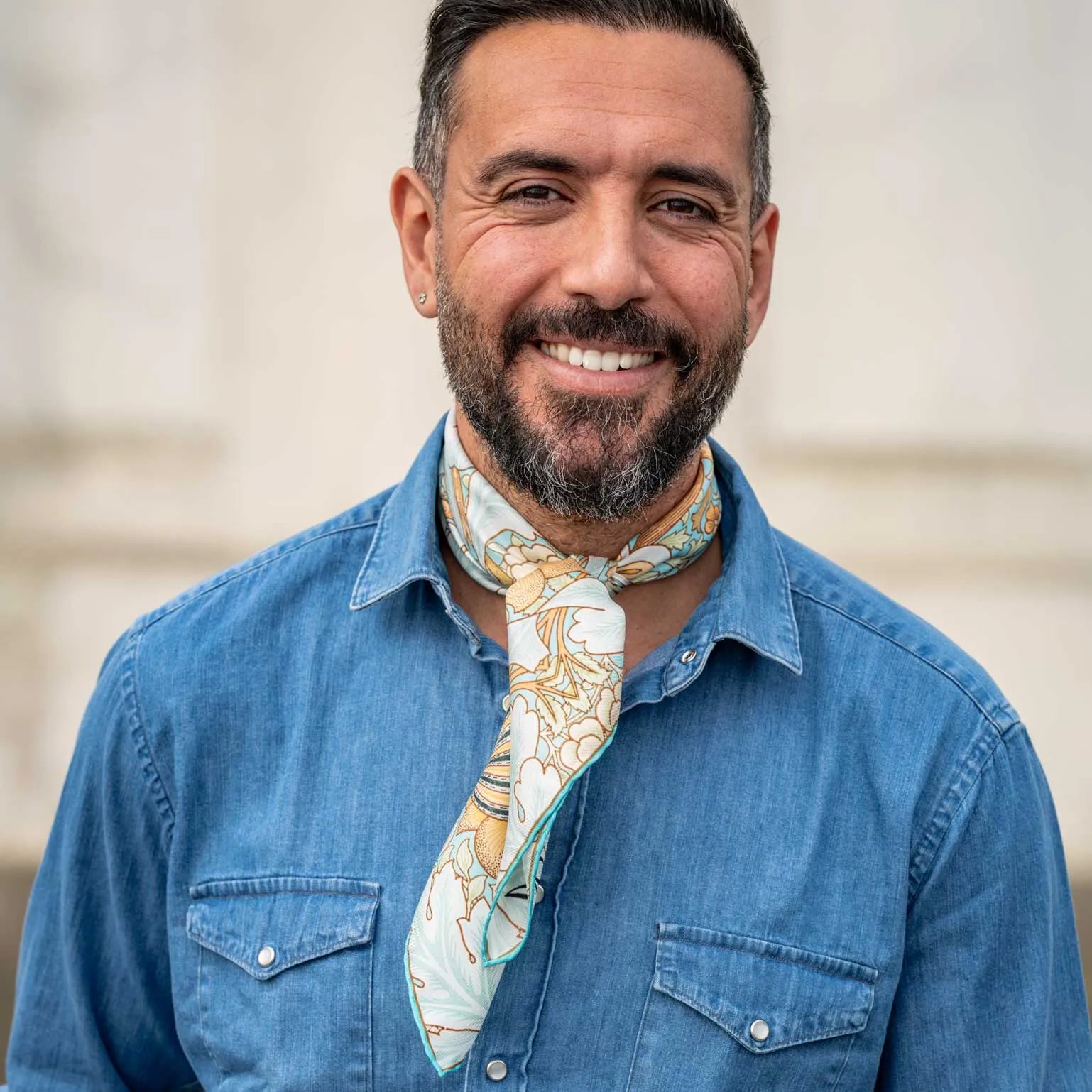 St. James - Silk Neckerchief - Aqua