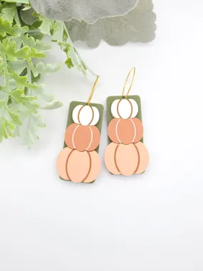 Stacked Pumpkin Earrings