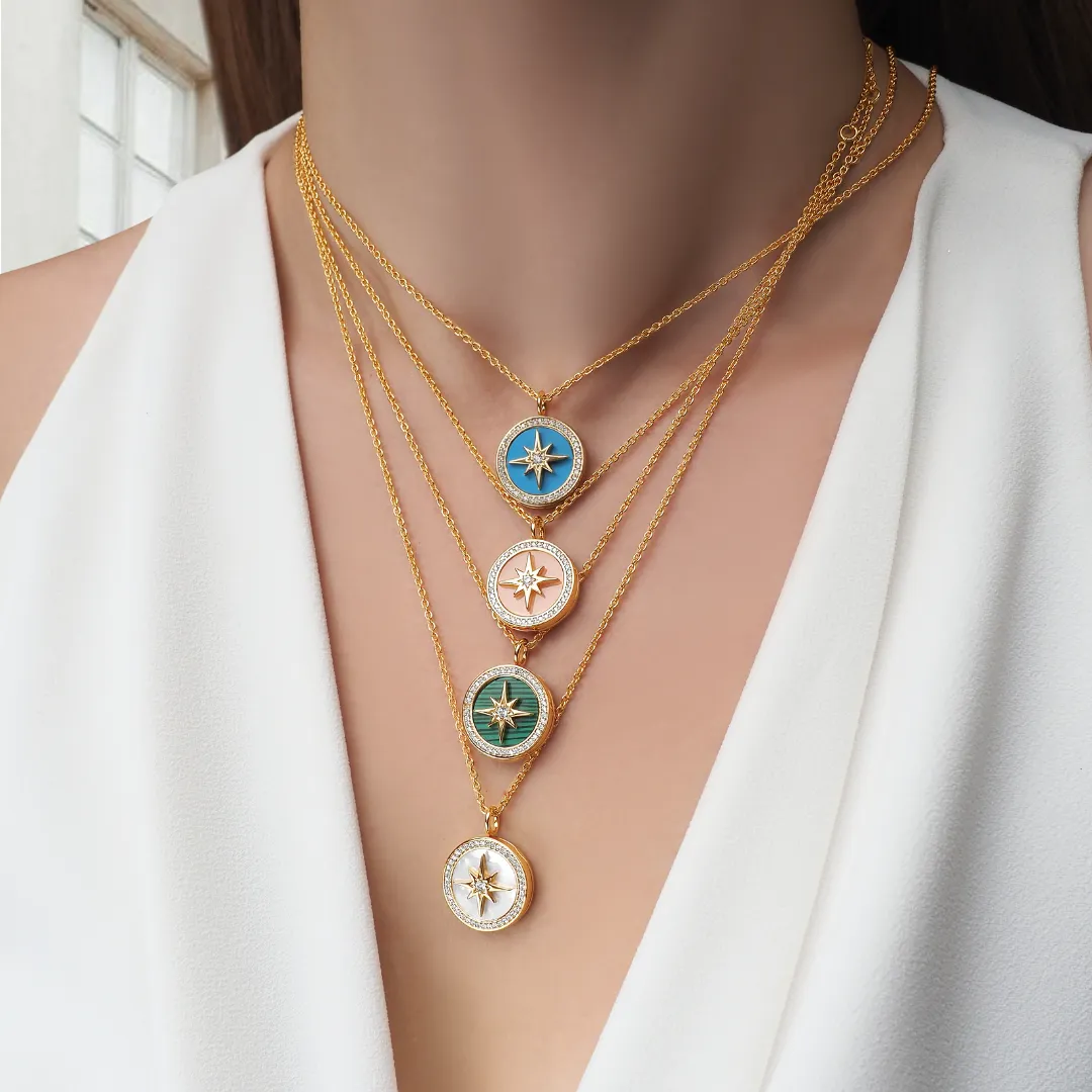 Stellar Rose Locket Necklace