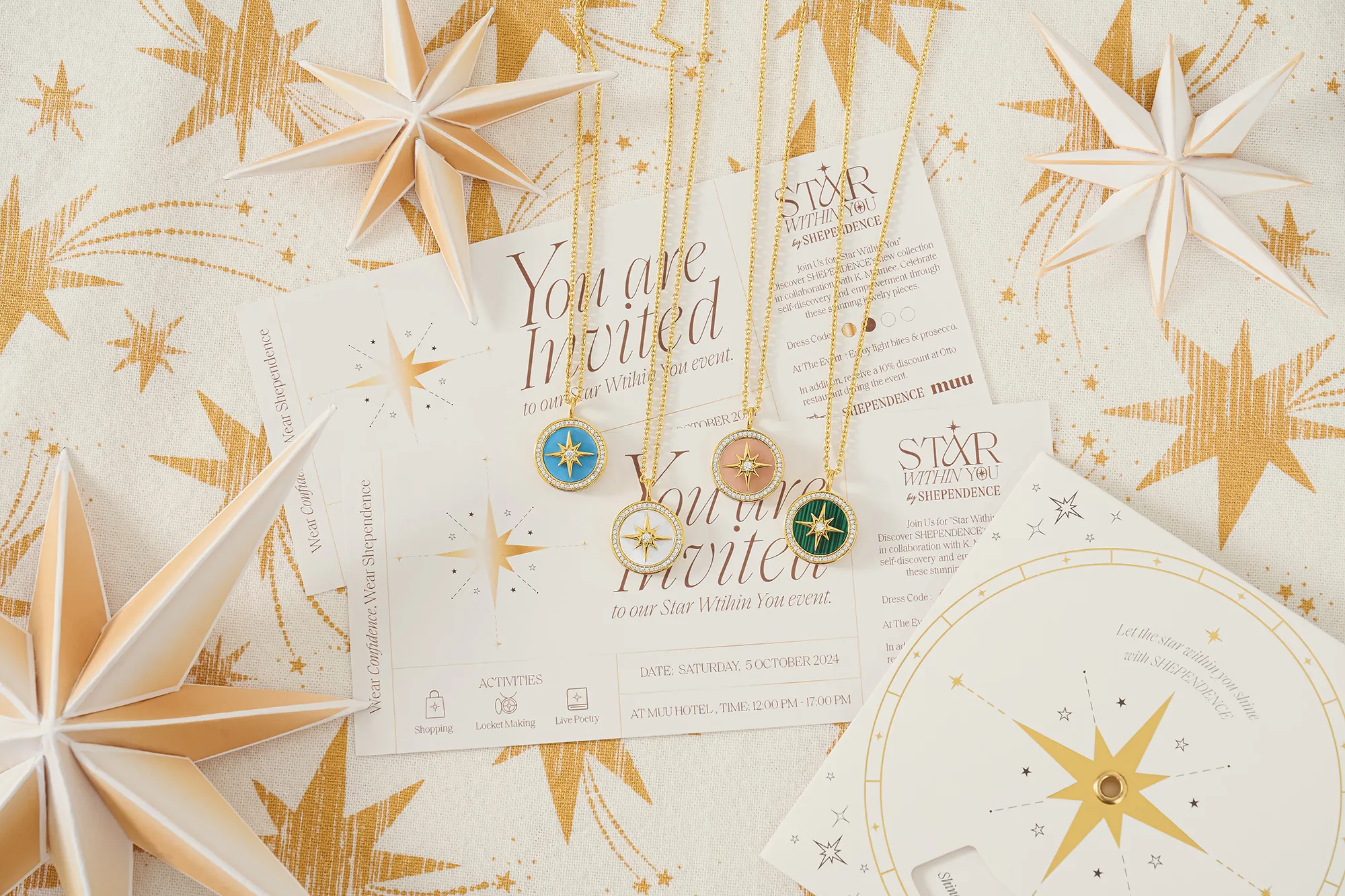 Stellar Rose Locket Necklace