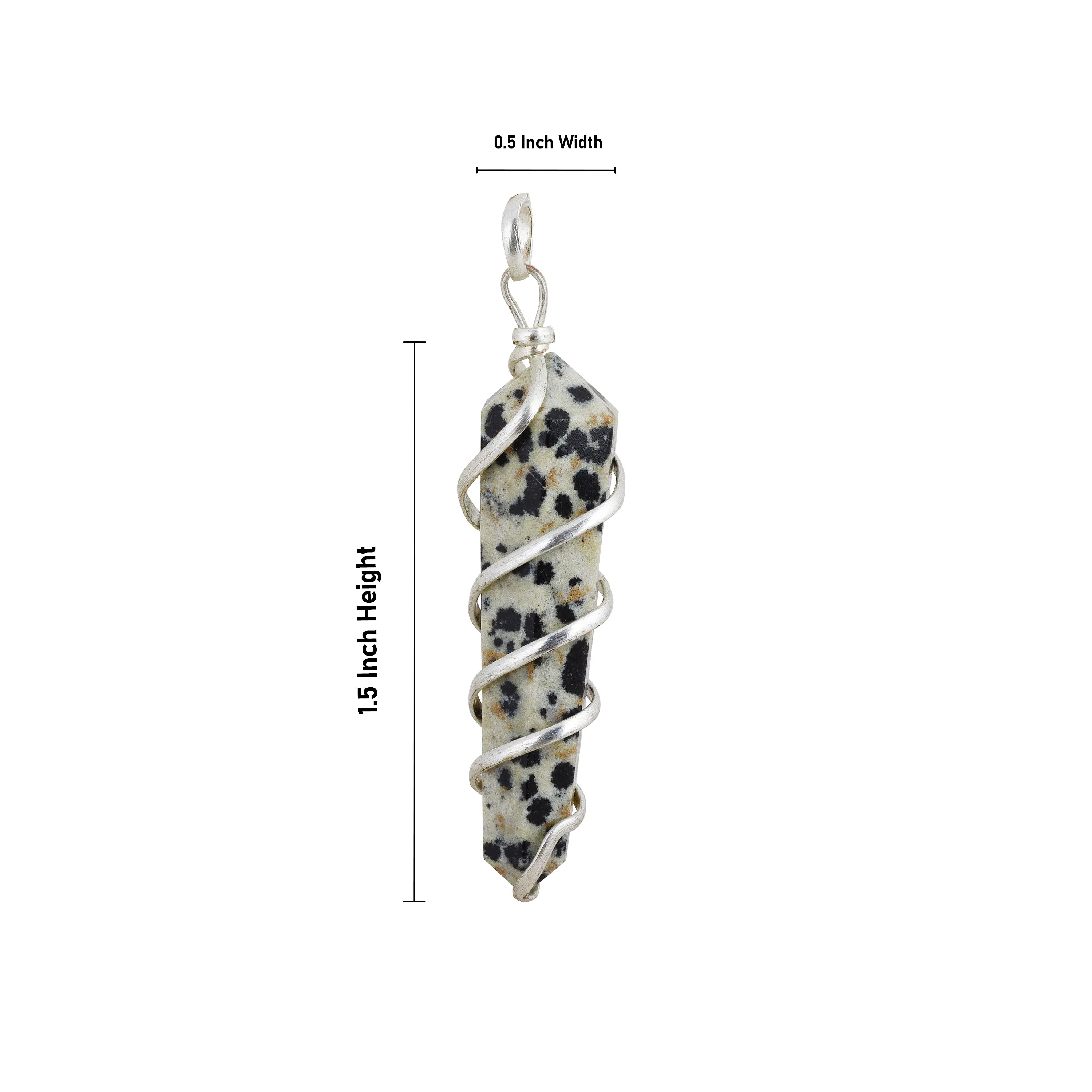 Stone Pendant - Cage 6 Face | Crystal Dollar/ Pencil Locket for Men & Women