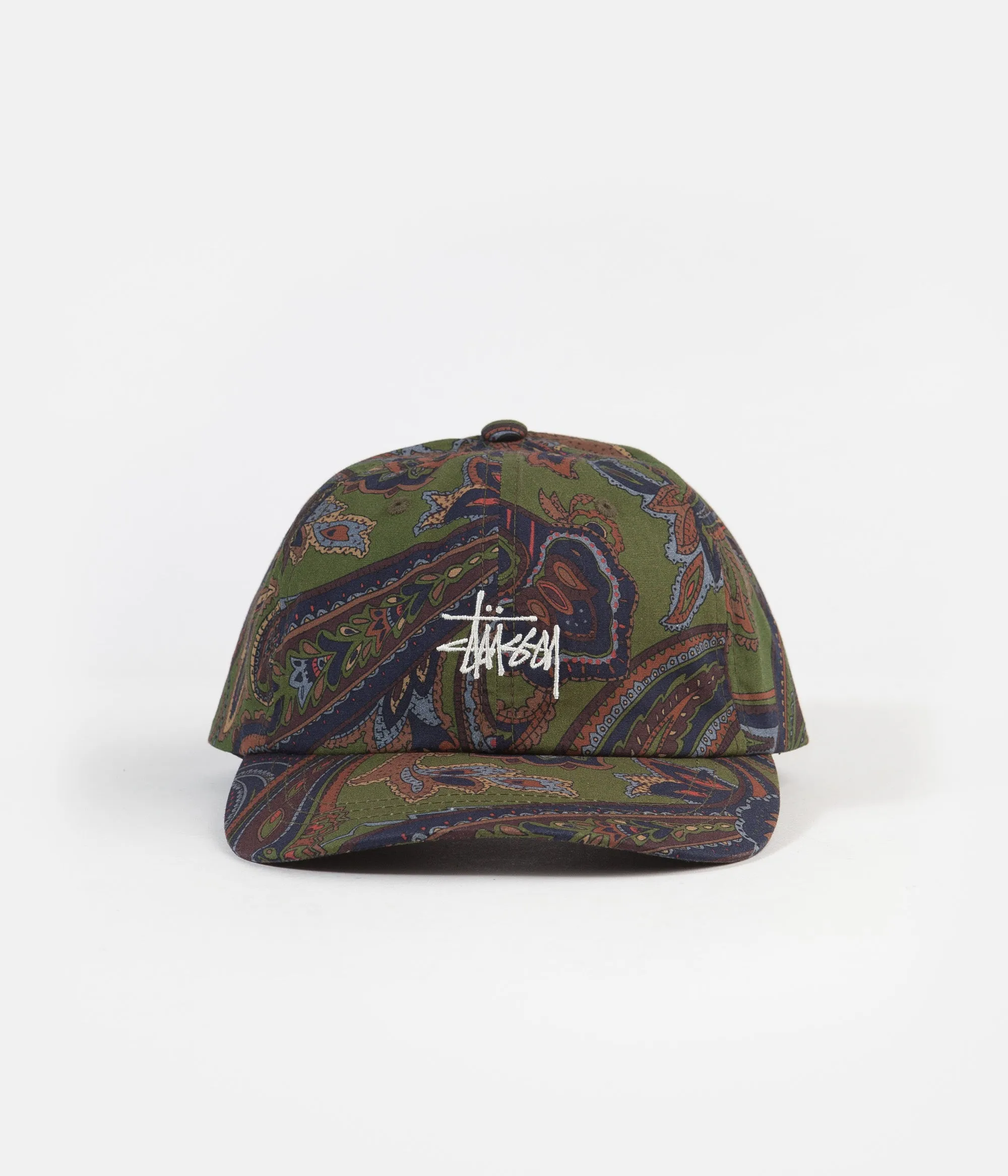 Stussy Cypress Paisley Low Pro Cap - Olive