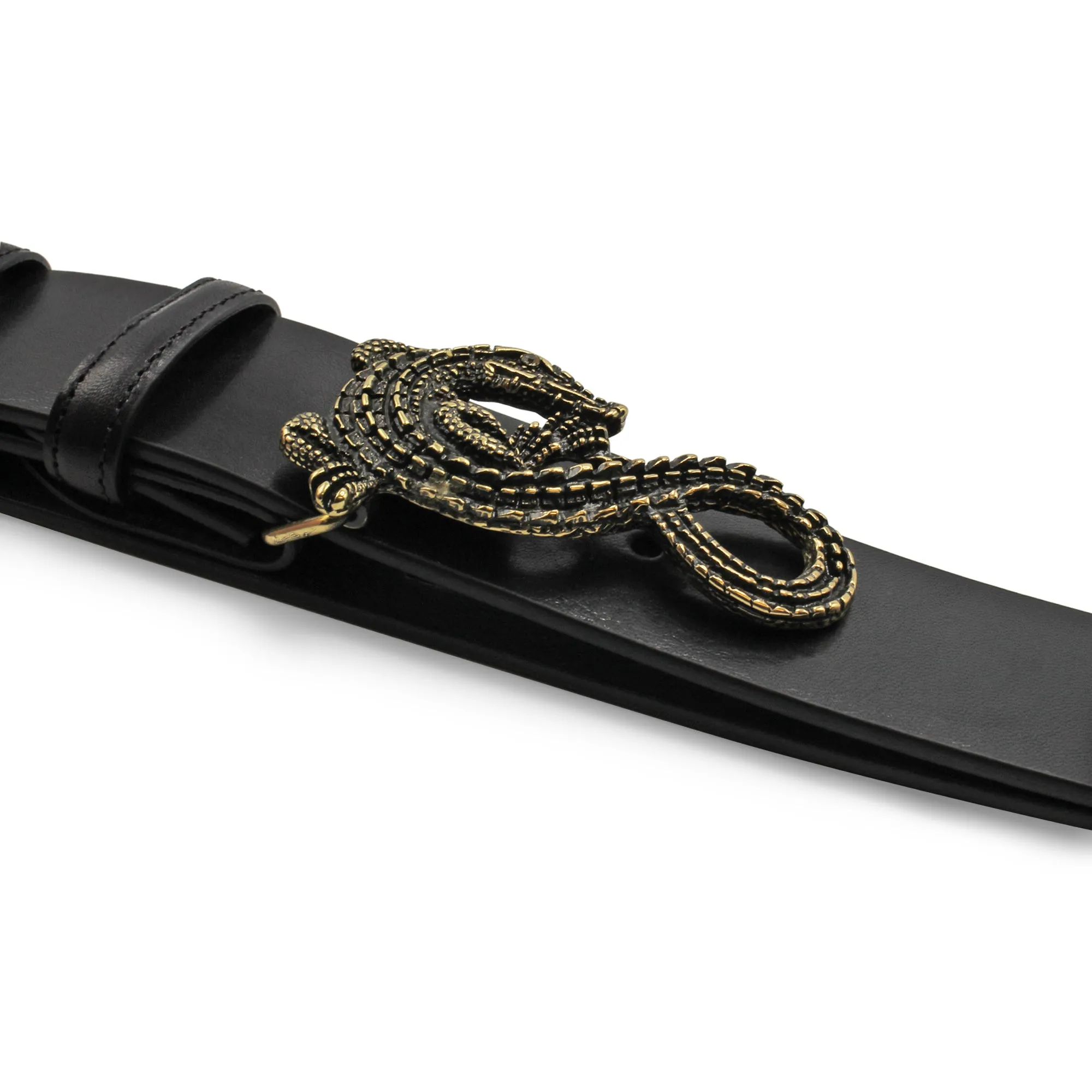 Swirly Crocodile Buckle 40mm