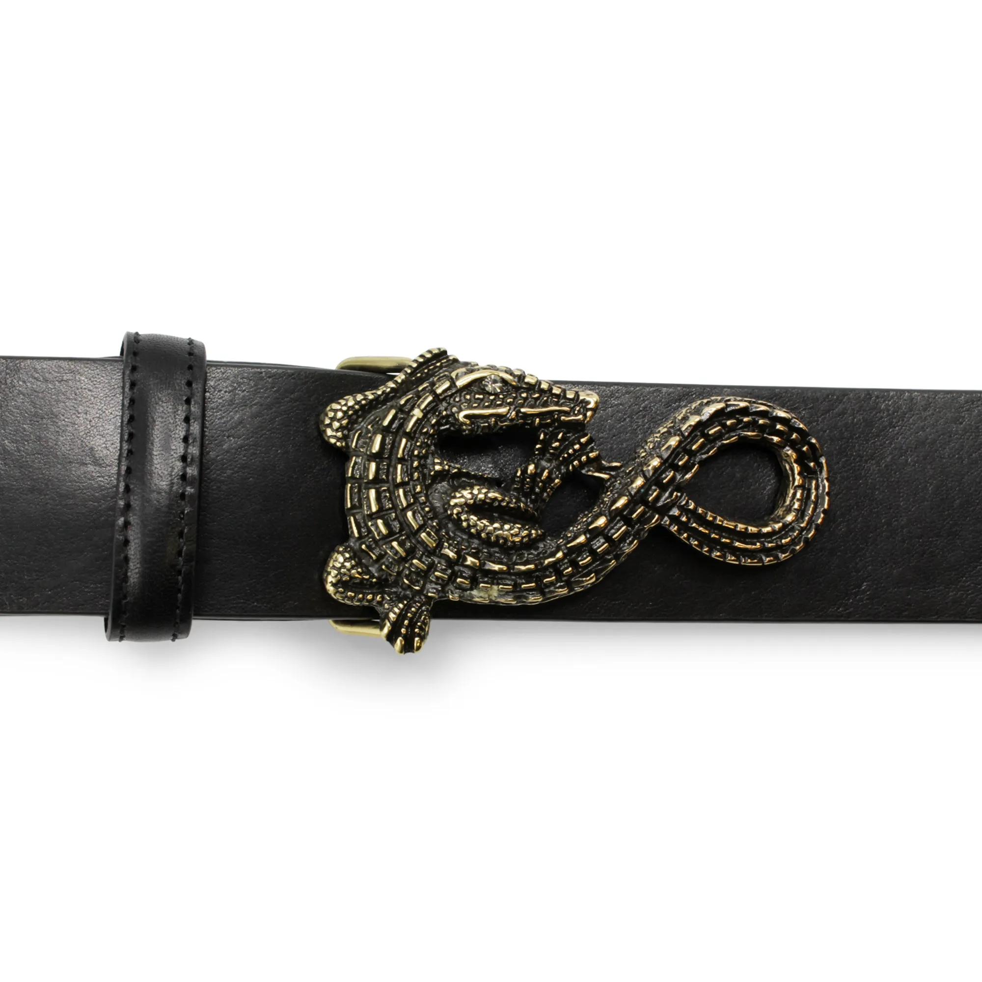 Swirly Crocodile Buckle 40mm