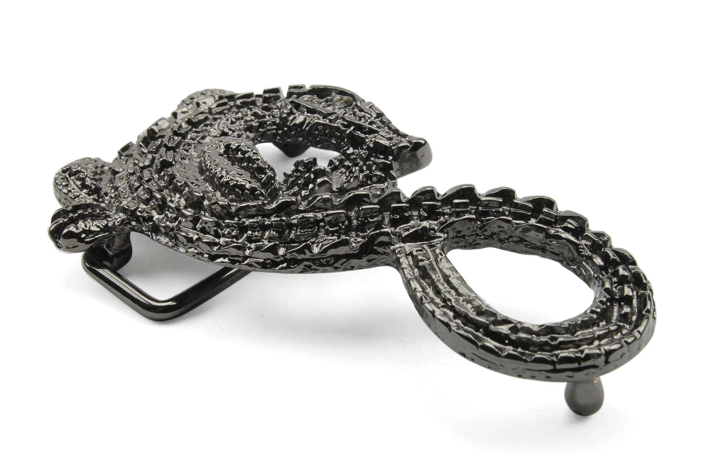 Swirly Crocodile Buckle 40mm
