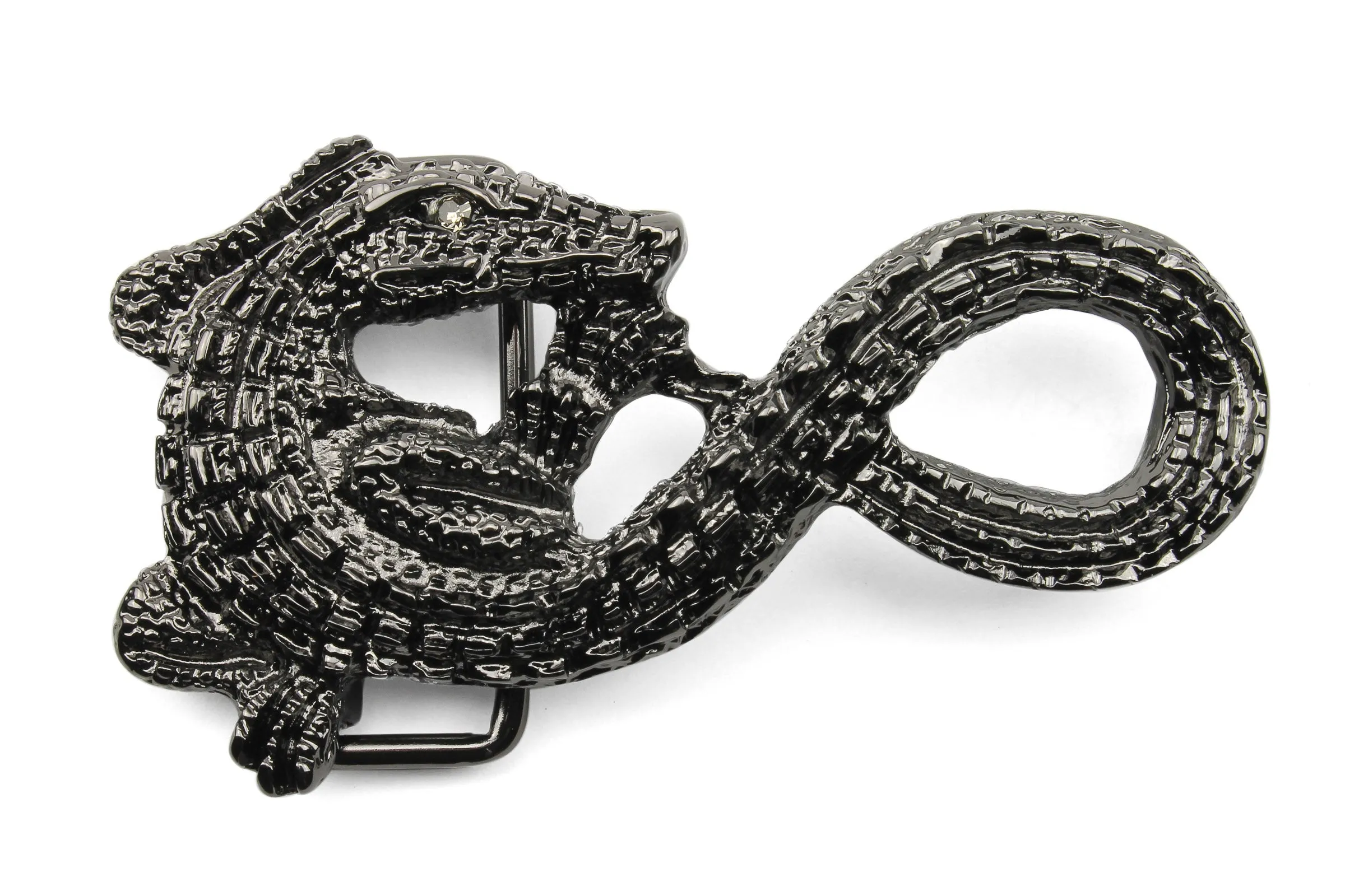 Swirly Crocodile Buckle 40mm