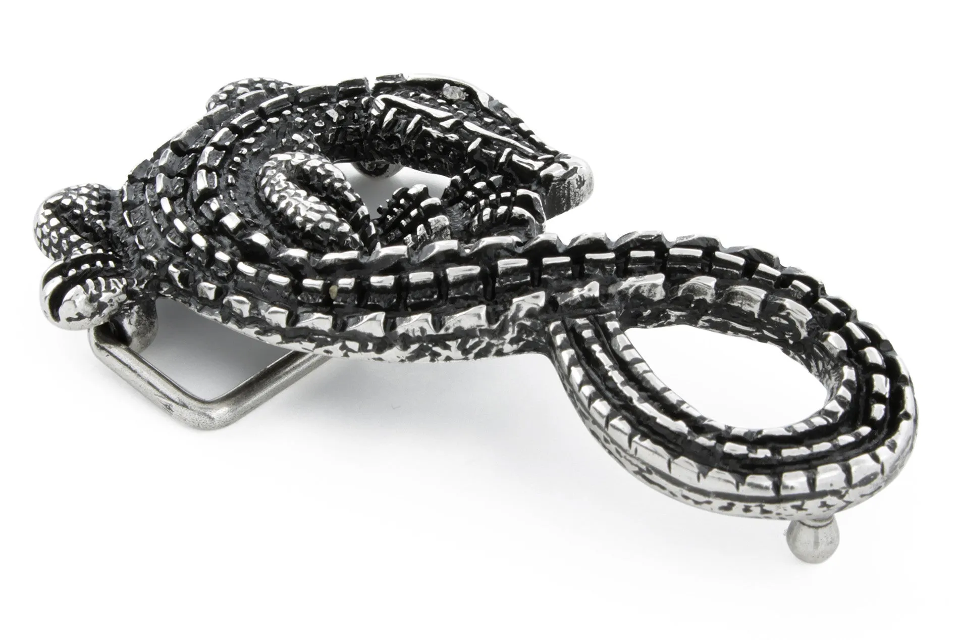 Swirly Crocodile Buckle 40mm