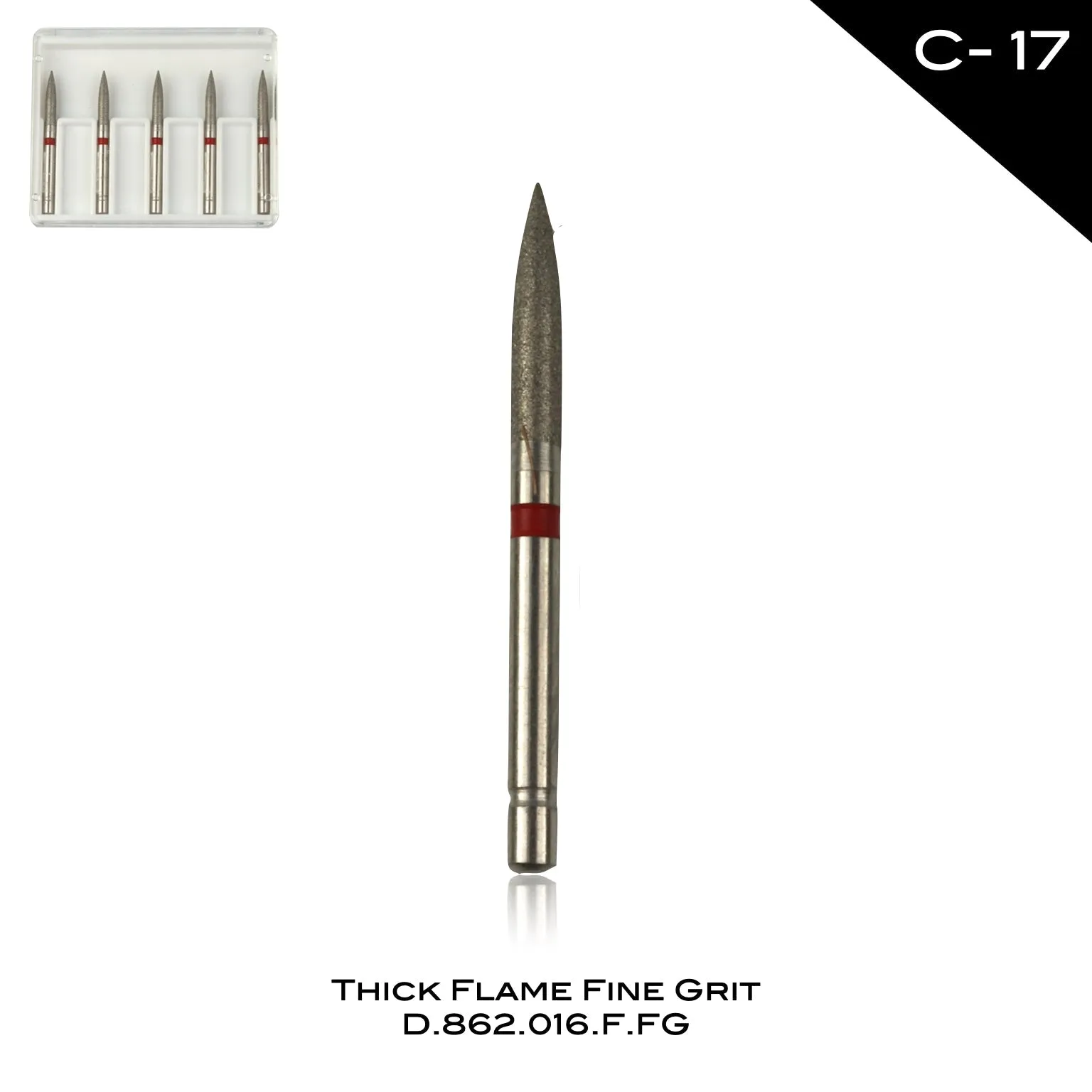 Thick Flame Fine Grit C-17