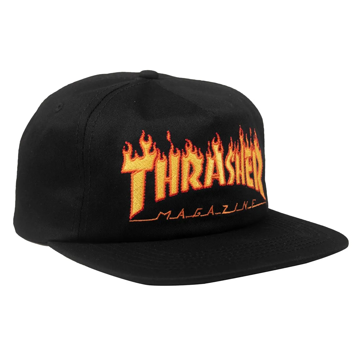 Thrasher - Flame Logo Snapback Black