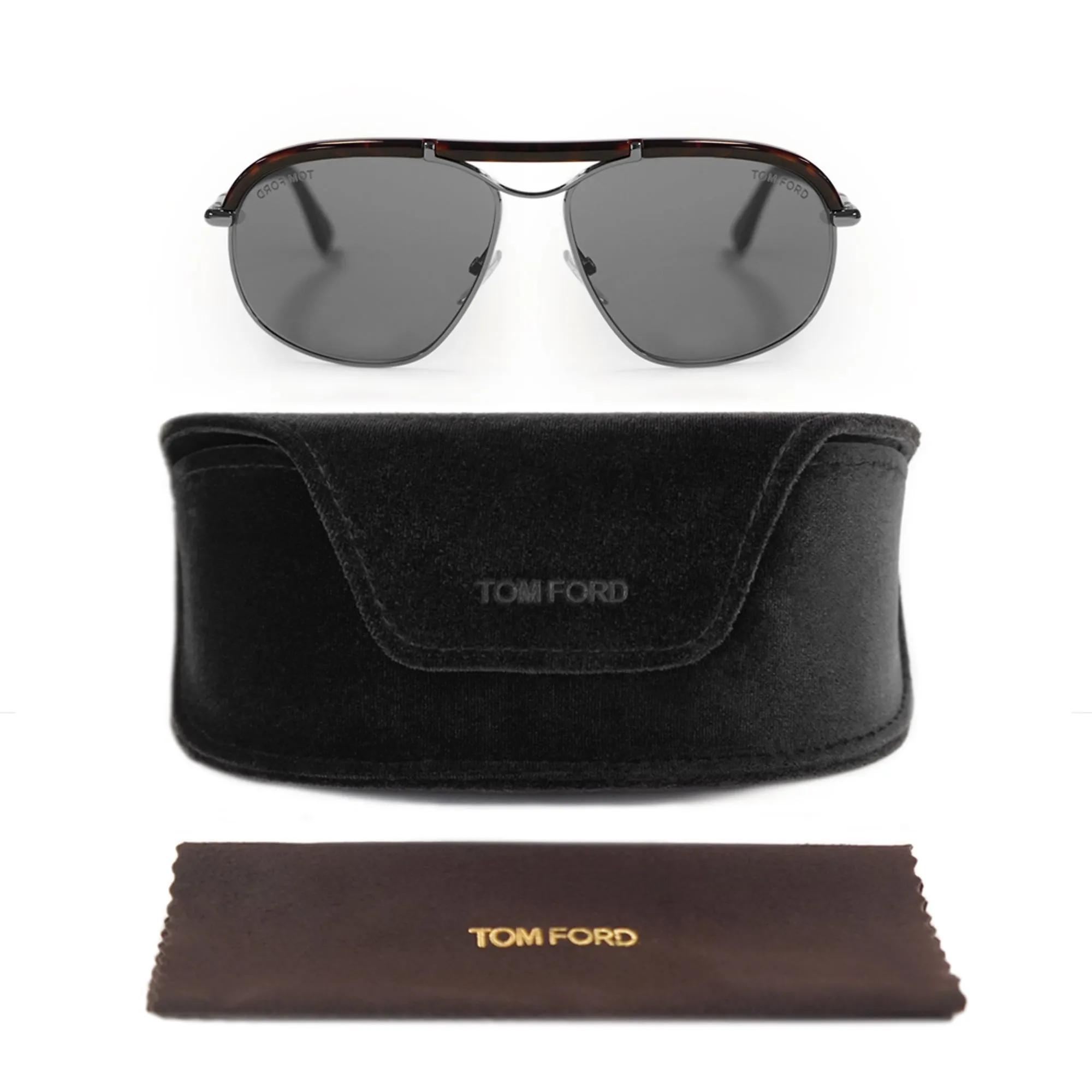 Tom Ford Russell Sunglasses Tortoise and Grey Frame FT234 13A