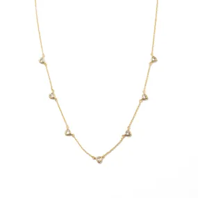 Triangle CZ Drop Necklace