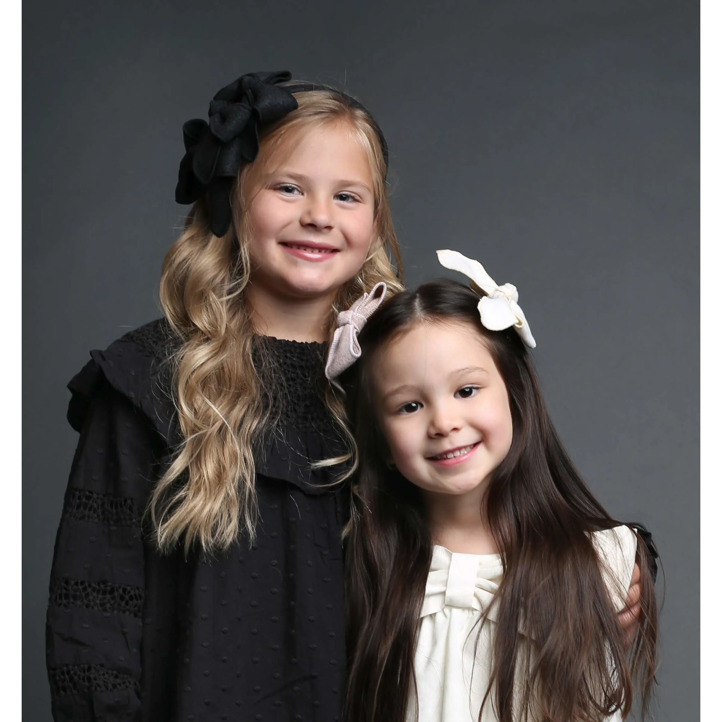 Triple Wool Bow Headband