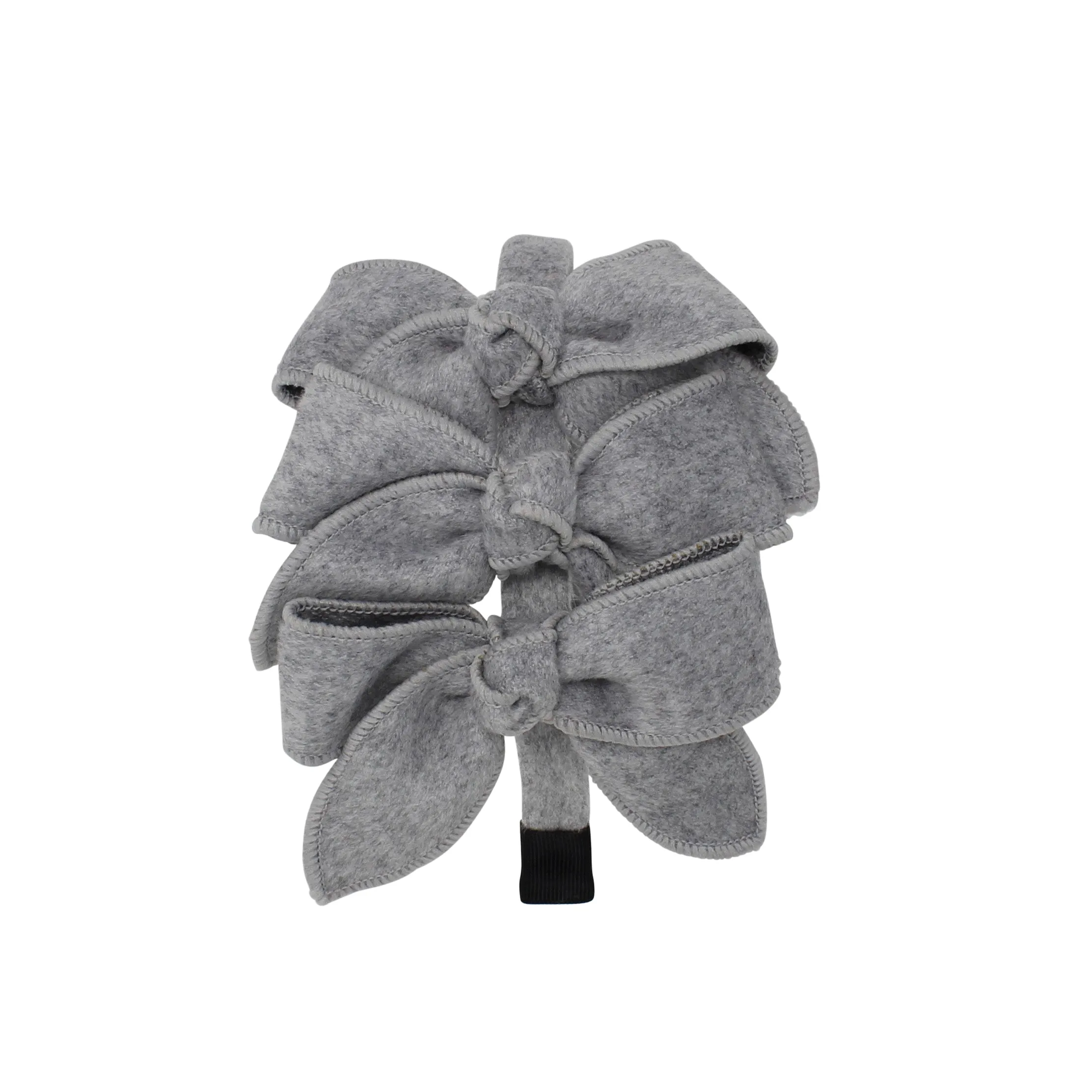Triple Wool Bow Headband